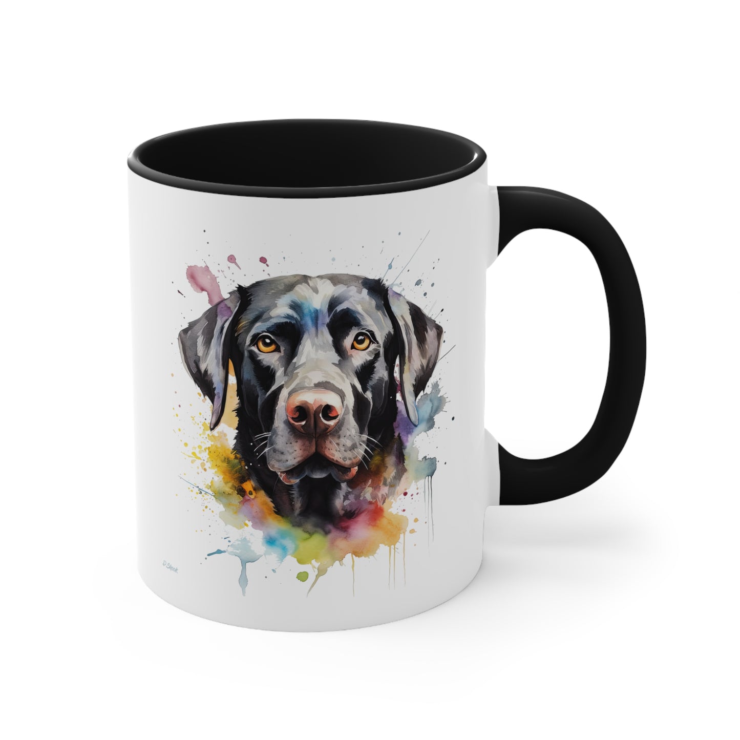 Black Lab 6 Accent Mugs