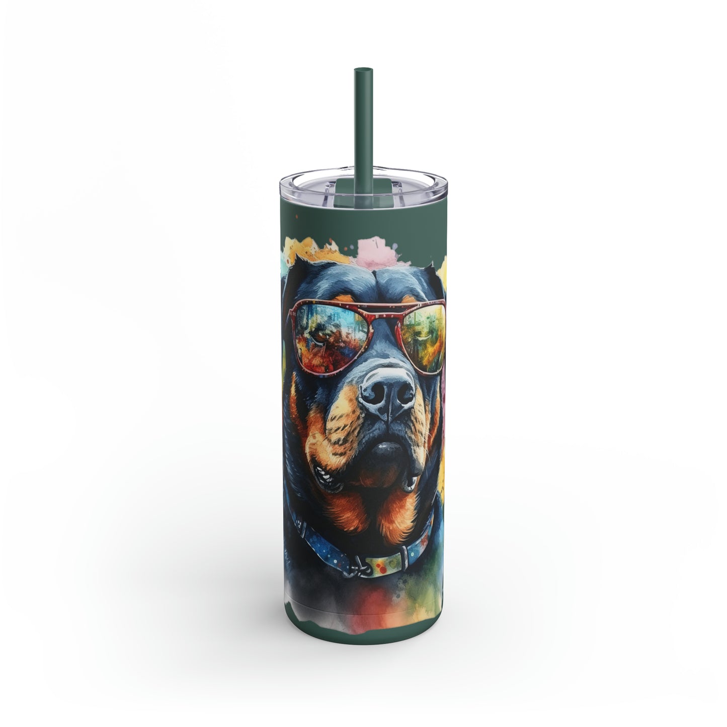 Rottweiler 6 Maars Maker Skinny Matte Tumbler, 20oz