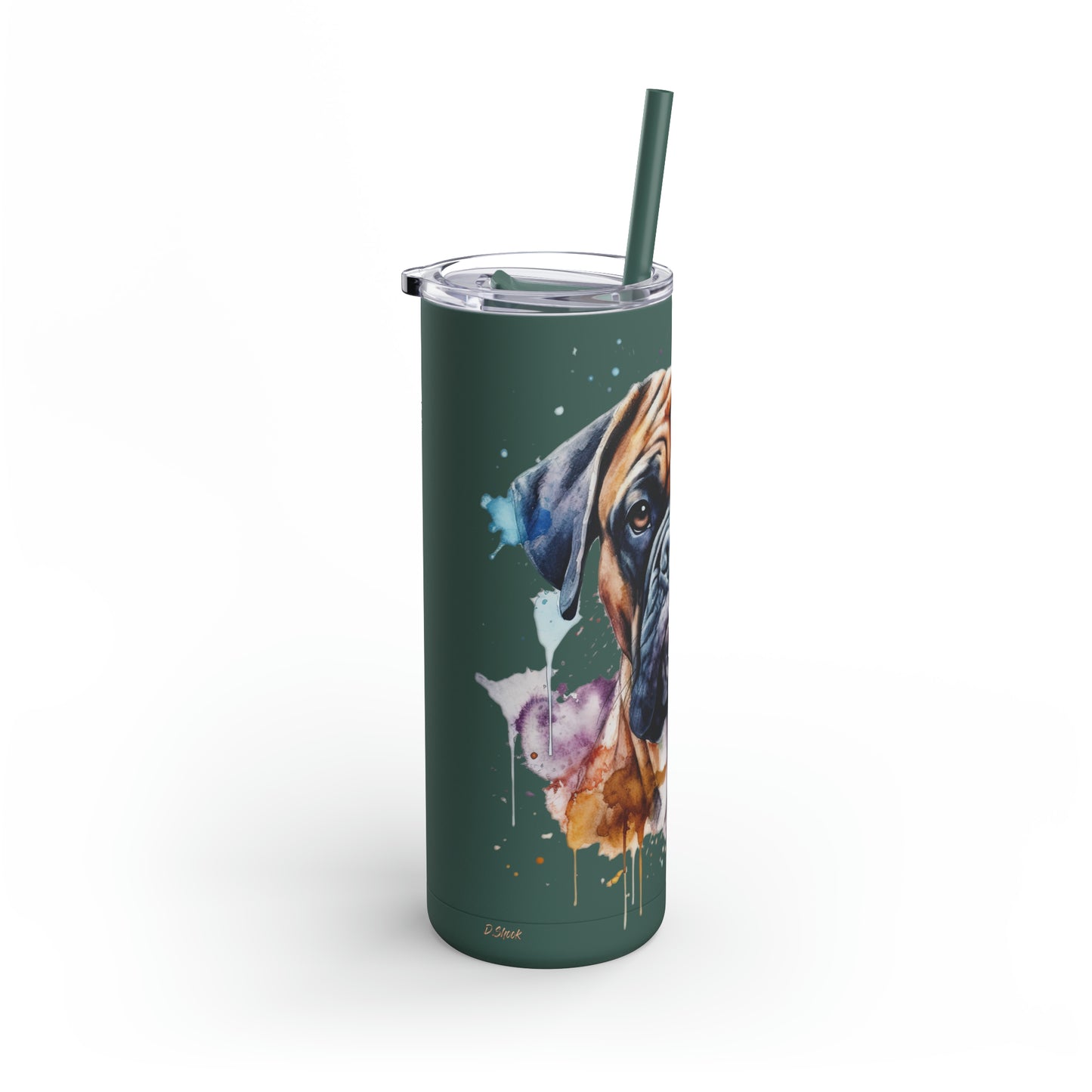 Bullmastiff 1 Maars Maker Skinny Matte Tumbler, 20oz