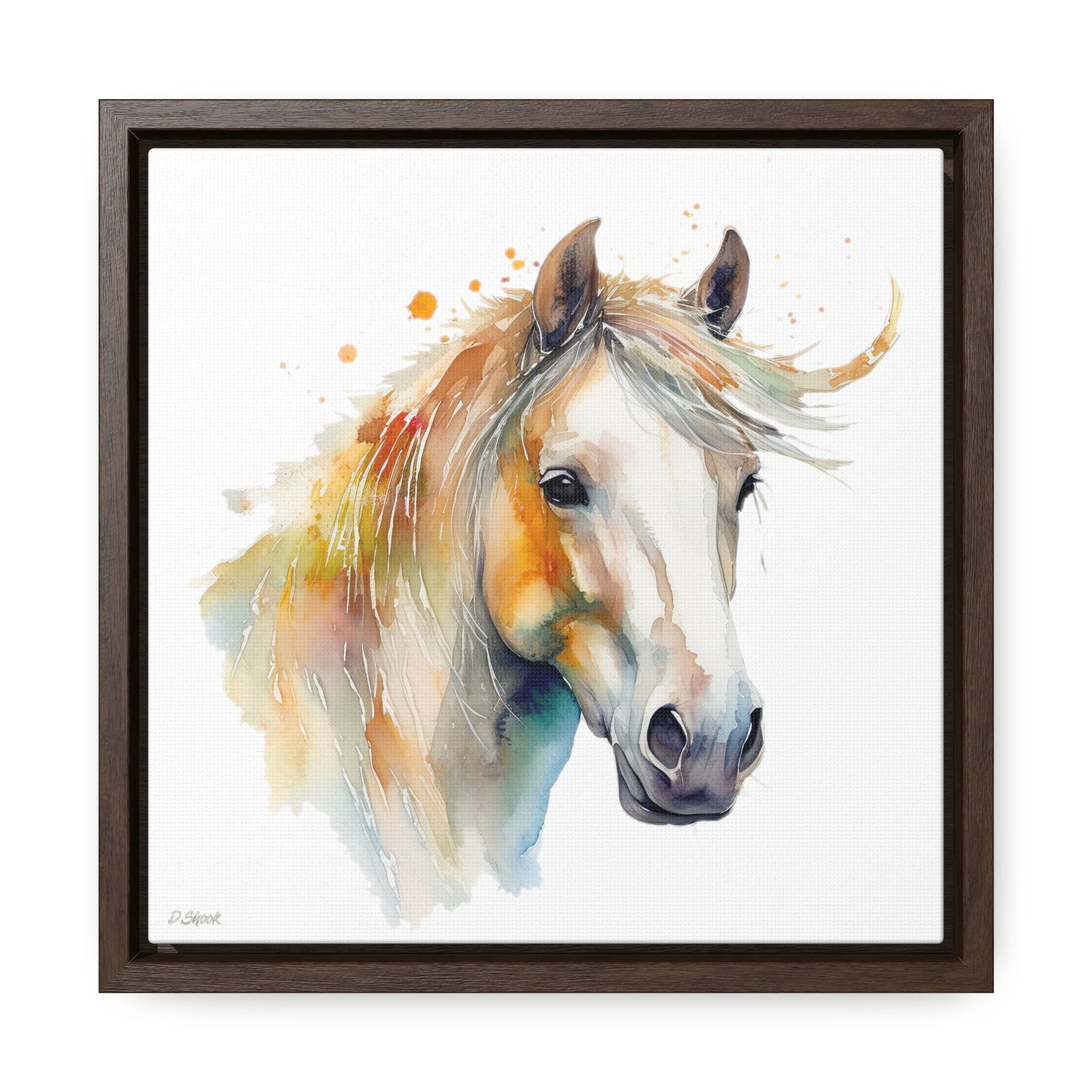 Horse Rescue 21 Gallery Canvas Wraps, Square Frame