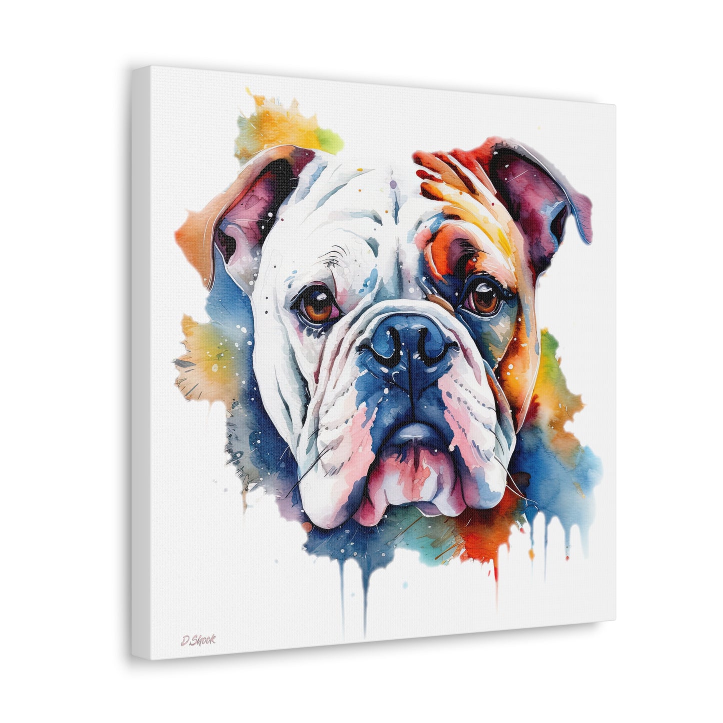 bulldog 4 Canvas Gallery Wraps