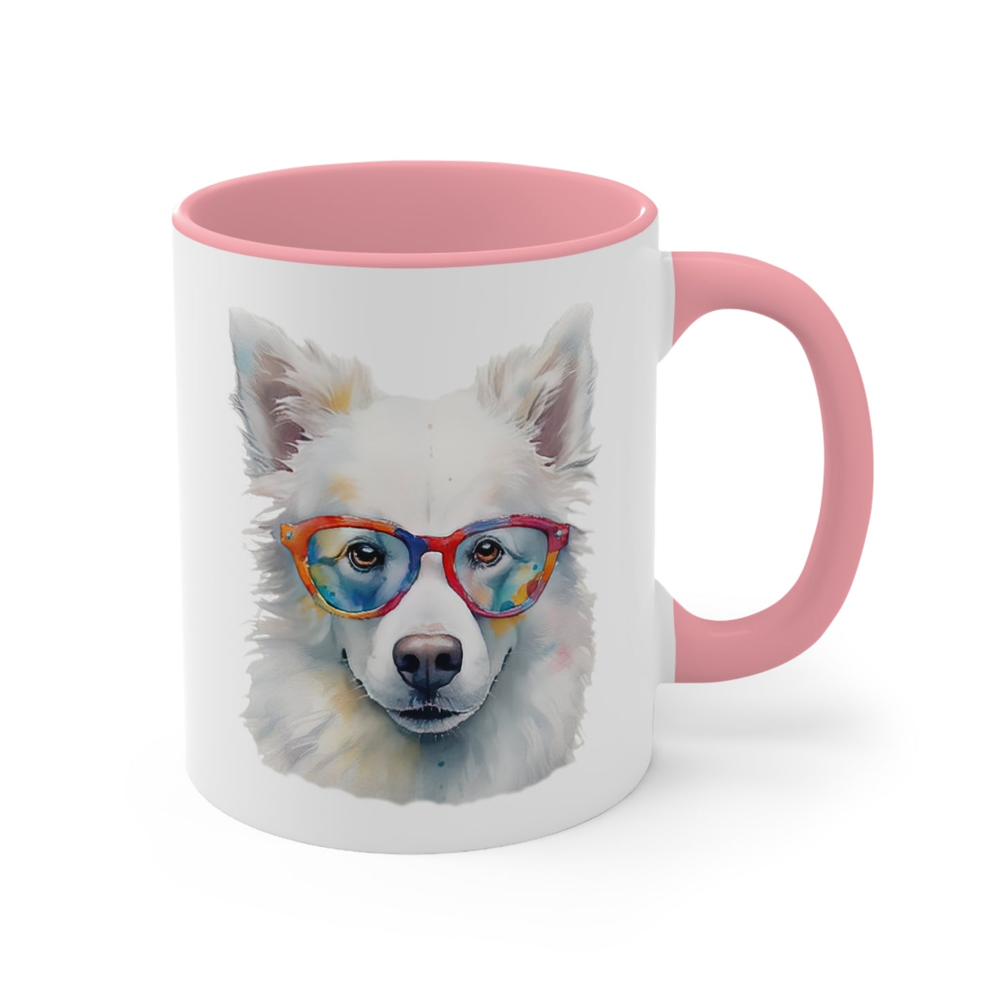 American Eskimo Dog 5 Accent Mugs