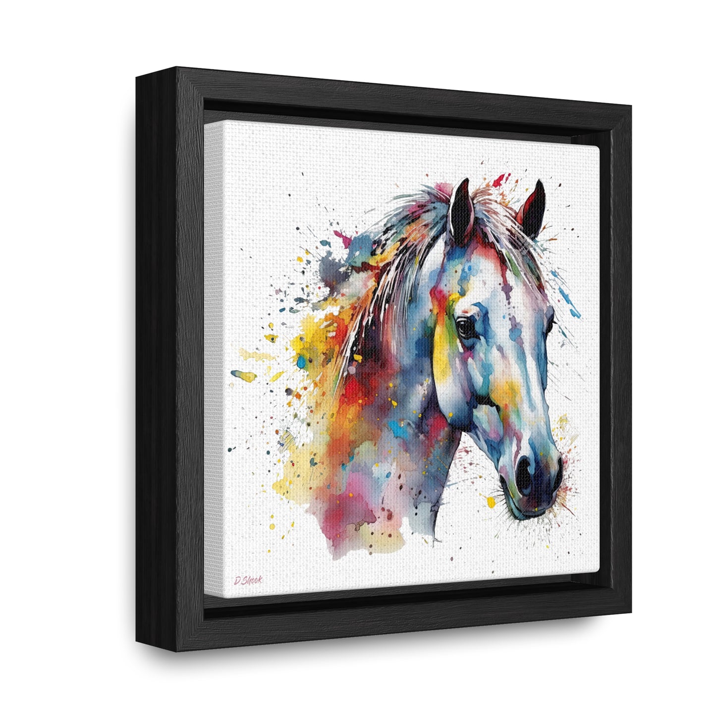 Horse Rescue 14 Gallery Canvas Wraps, Square Frame