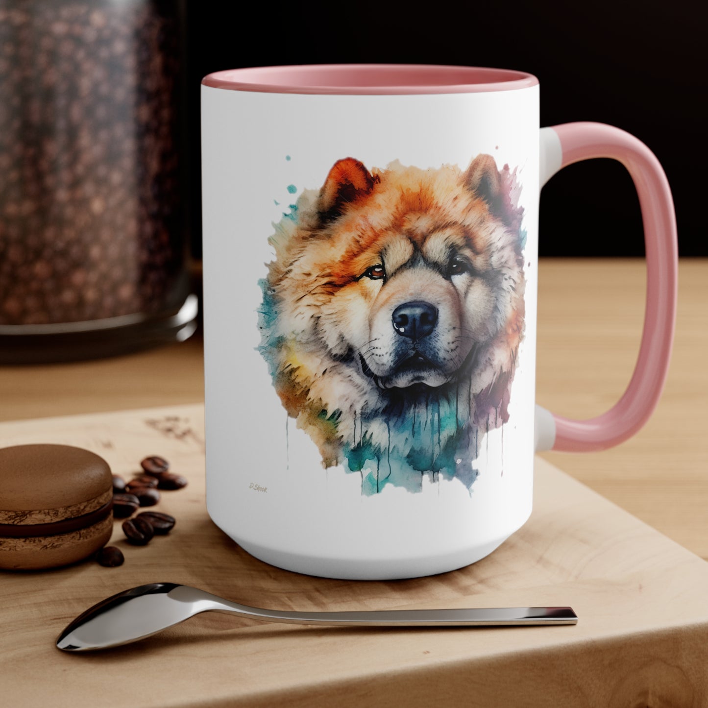 Chow Chow 3 Accent Mugs