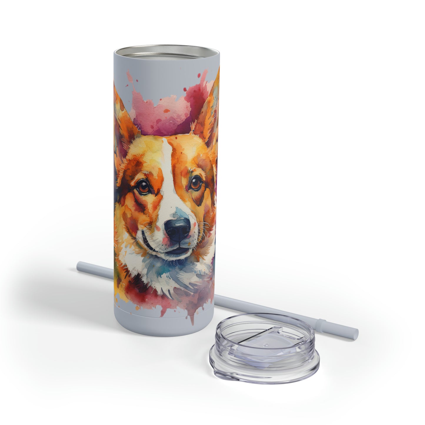 Pembroke Welsh Corgi 1 Maars Maker Skinny Matte Tumbler, 20oz