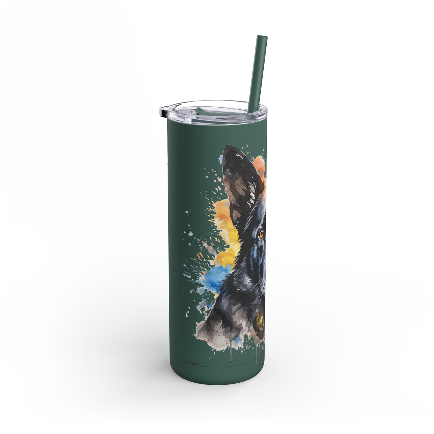German Sheppard 21 Maars Maker Skinny Matte Tumbler, 20oz