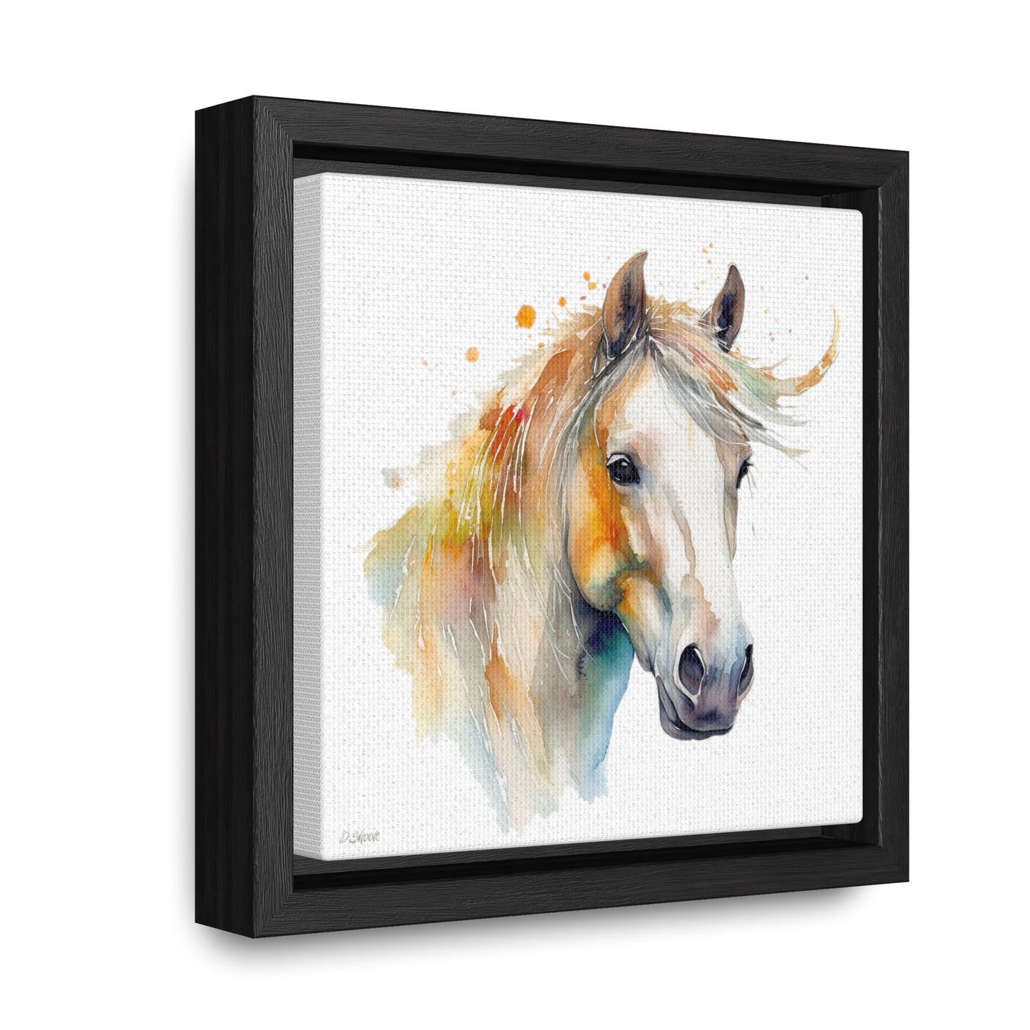 Horse Rescue 21 Gallery Canvas Wraps, Square Frame