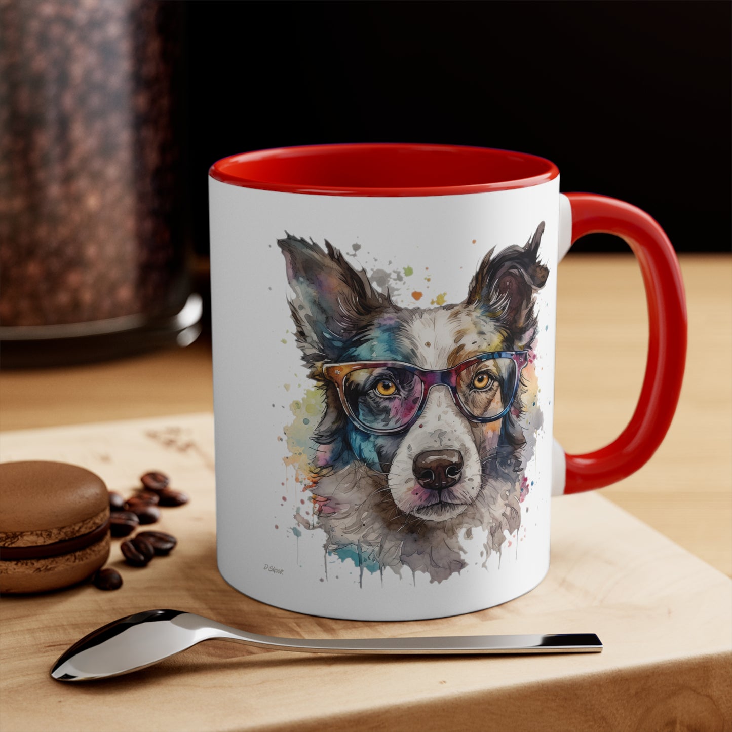 Border Collie 7 Accent Mugs