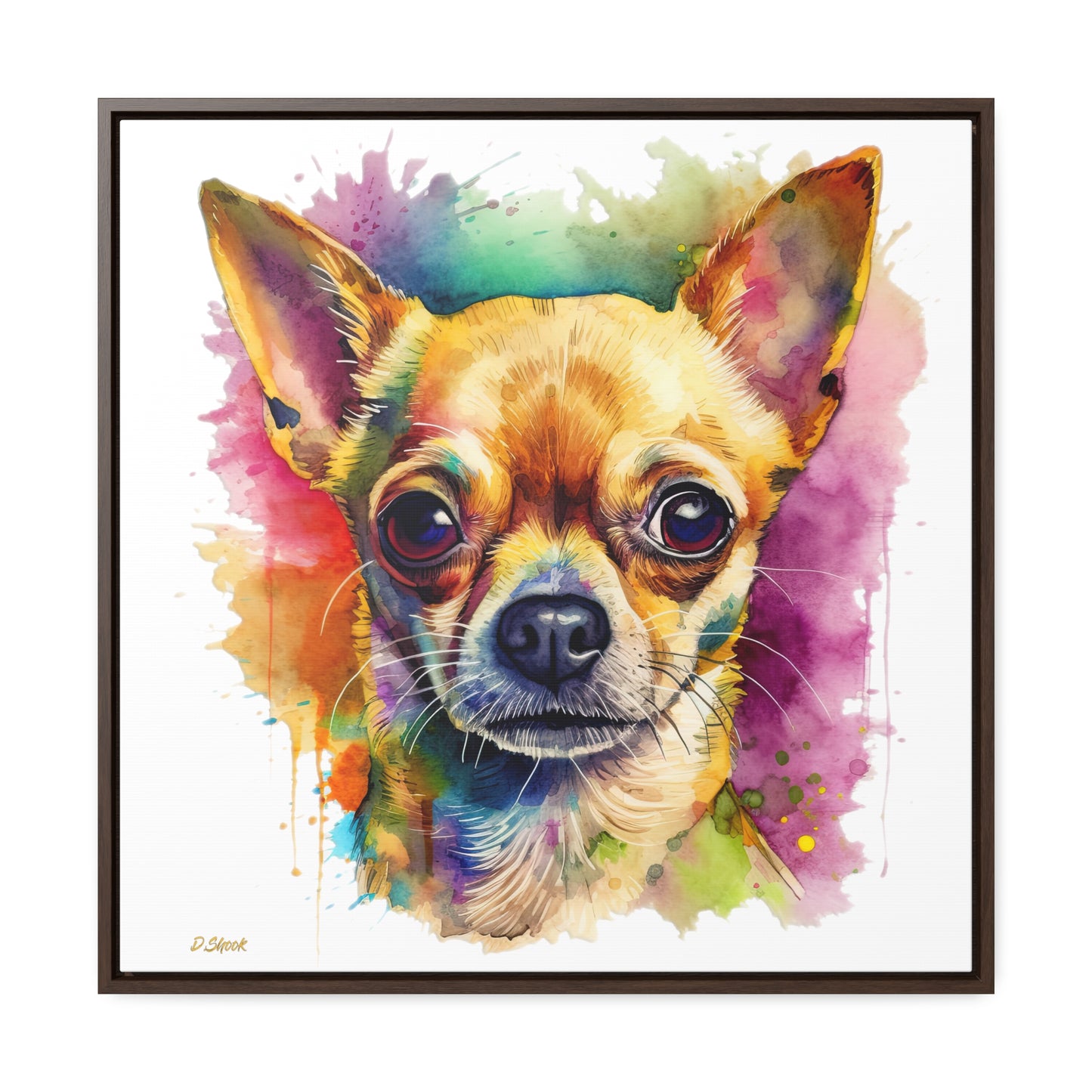 Chihuahua 7 Gallery Canvas Wraps, Square Frame