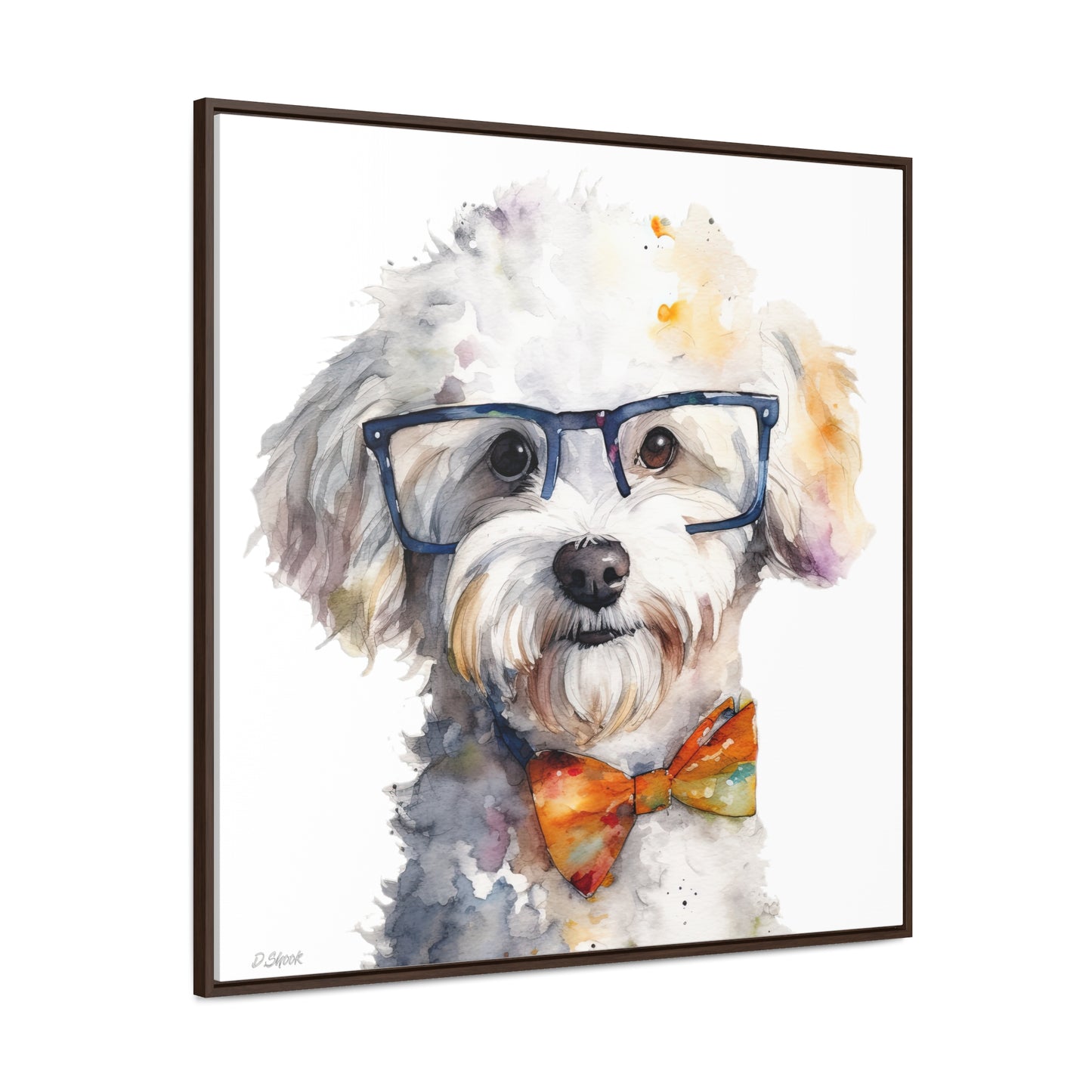 Bichon Frise 4 Gallery Canvas Wraps, Square Frame