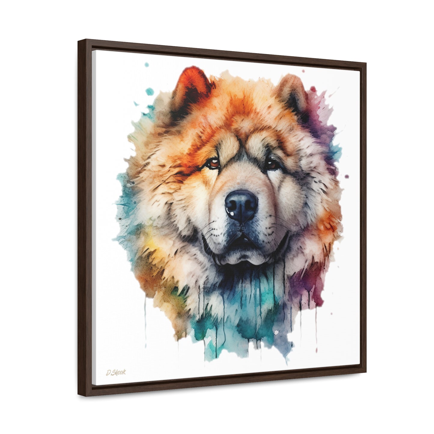 Chow Chow 3 Gallery Canvas Wraps, Square Frame