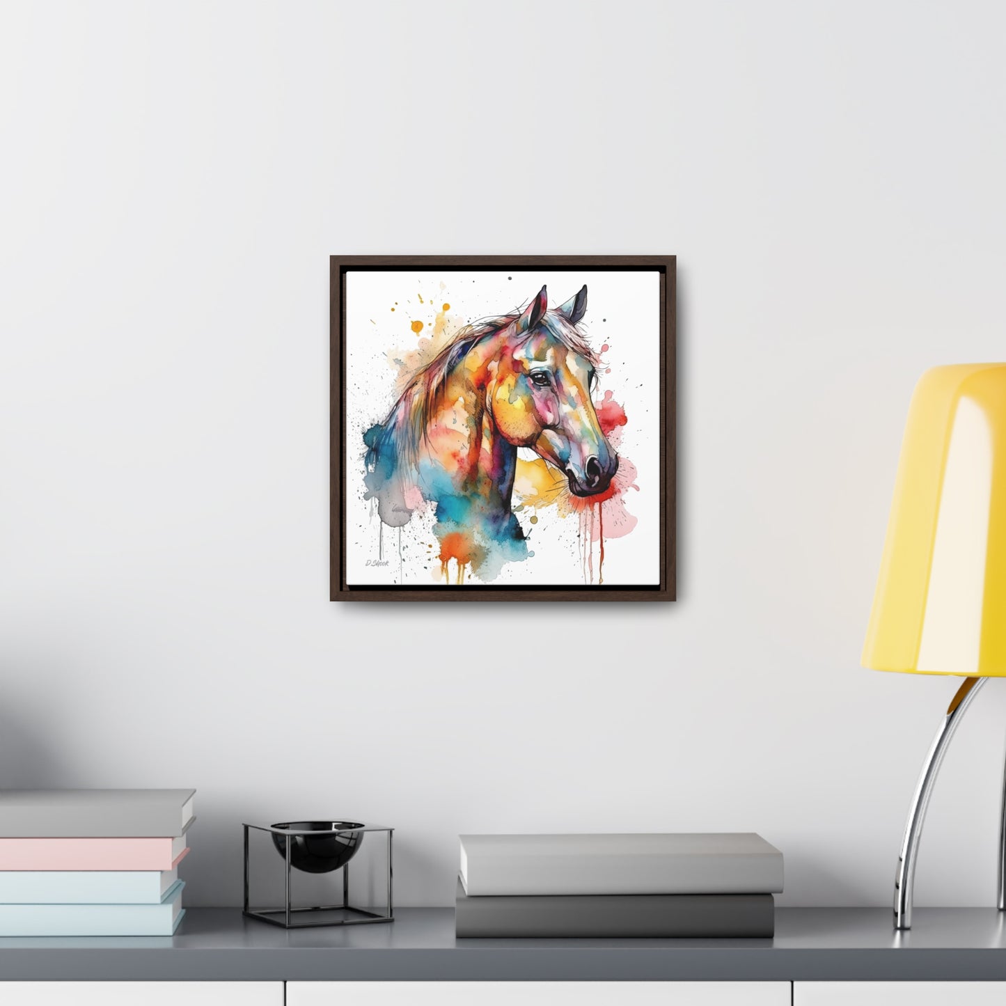 Horse Rescue 2 Gallery Canvas Wraps, Square Frame