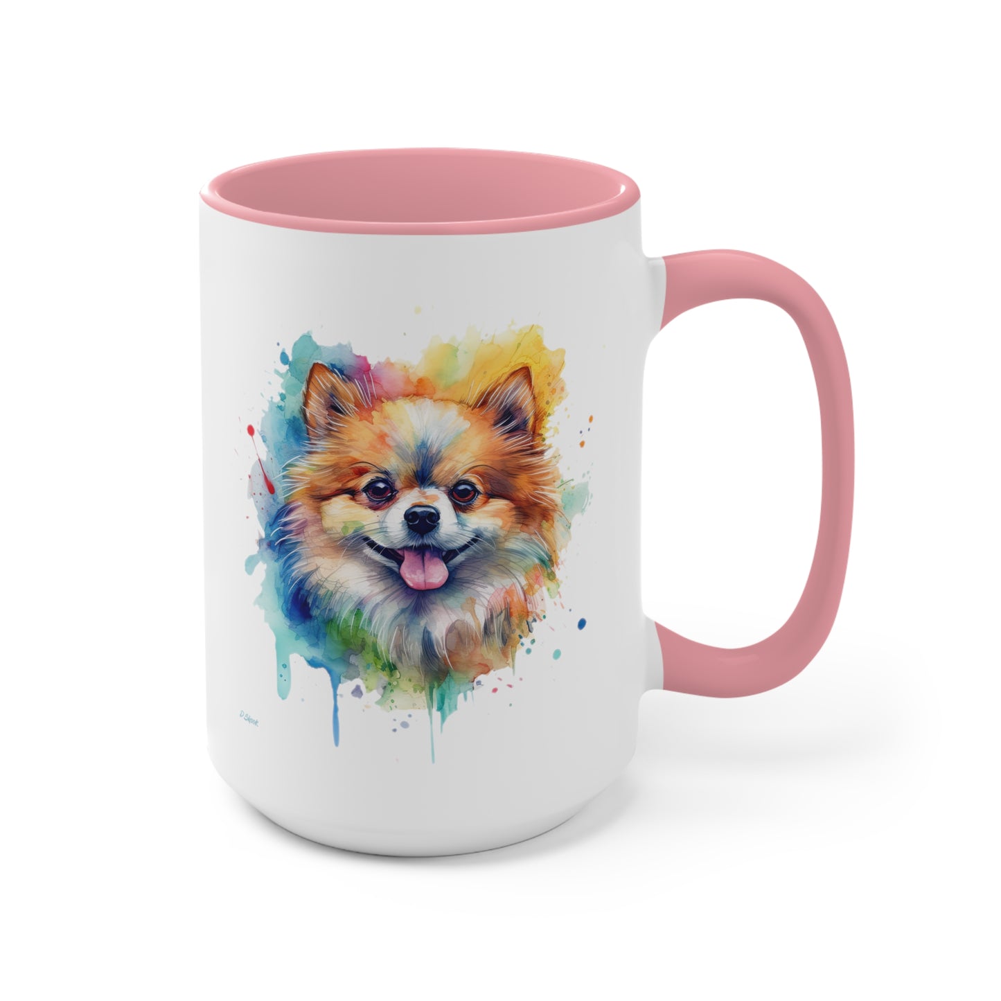 Pomeranian 4 Accent Mugs