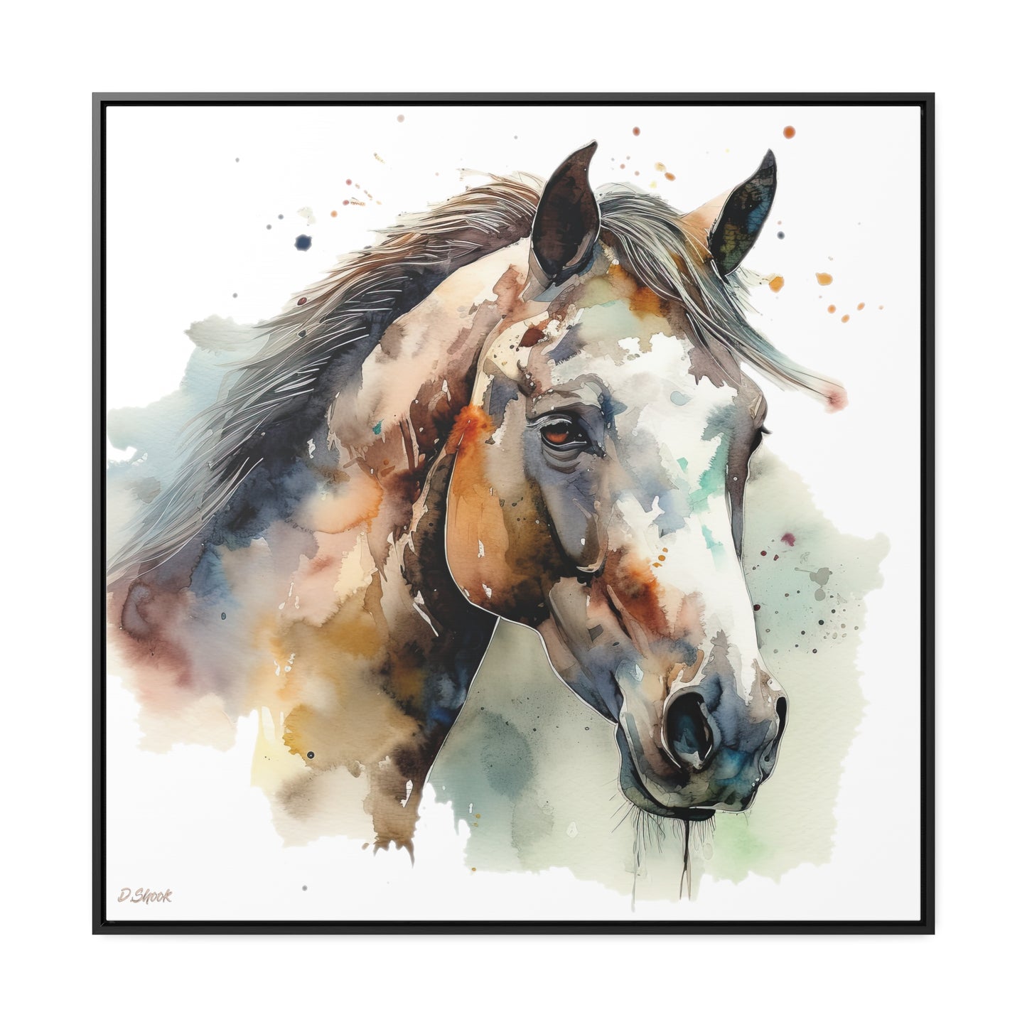 Horse Rescue 22 Gallery Canvas Wraps, Square Frame