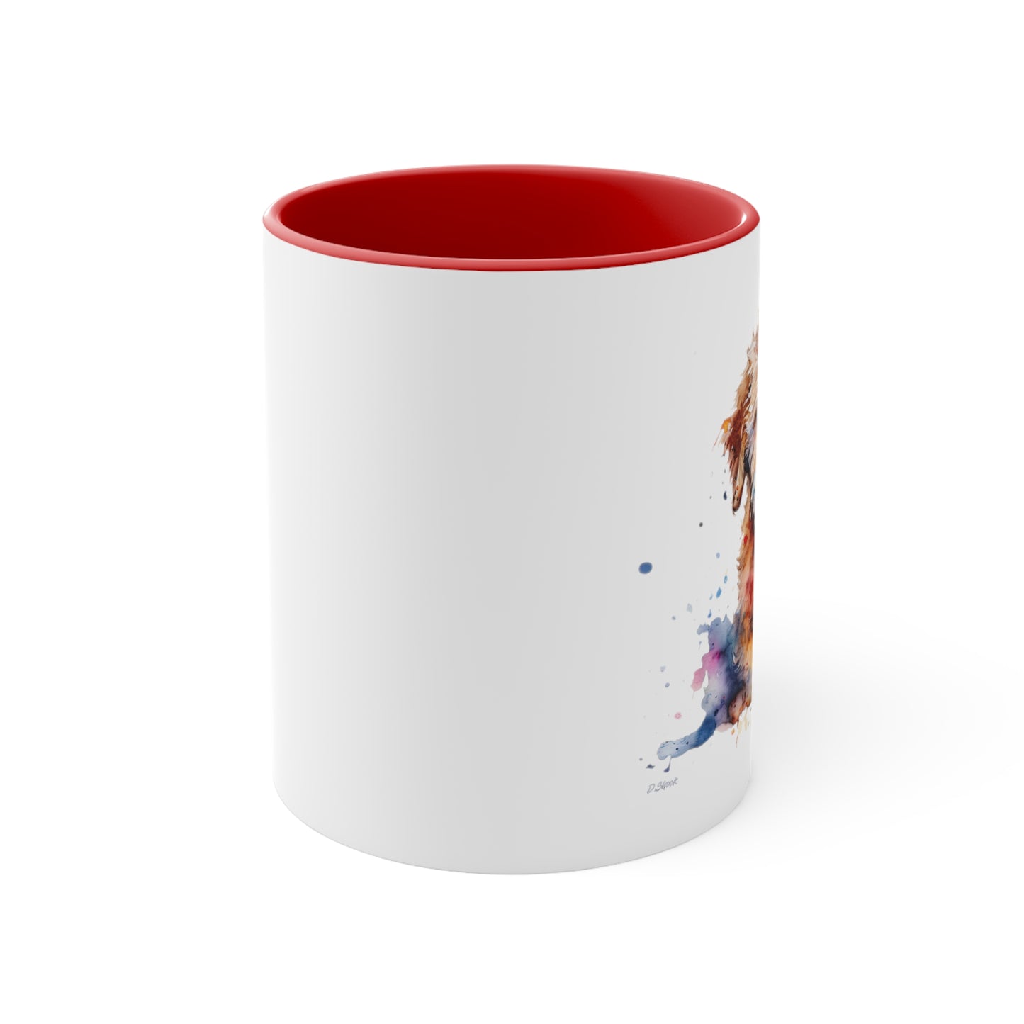 Mini Golden Doodle 1 Accent Mugs