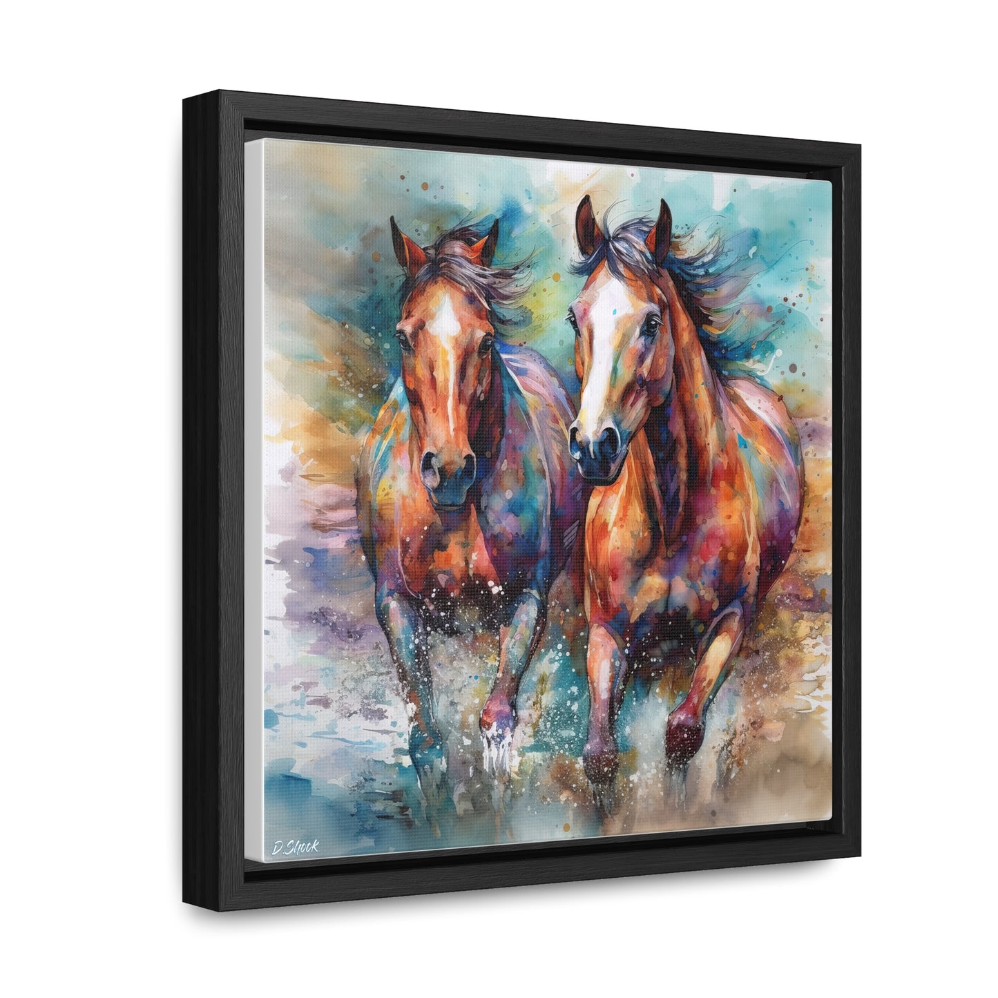 Horse Rescue 7 Gallery Canvas Wraps, Square Frame