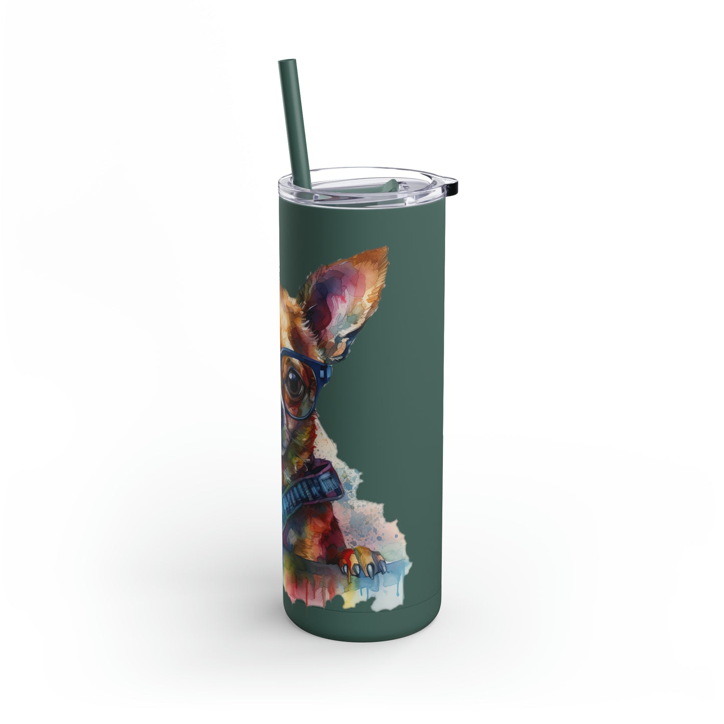Chihuahua 4 Maars Maker Skinny Matte Tumbler, 20oz