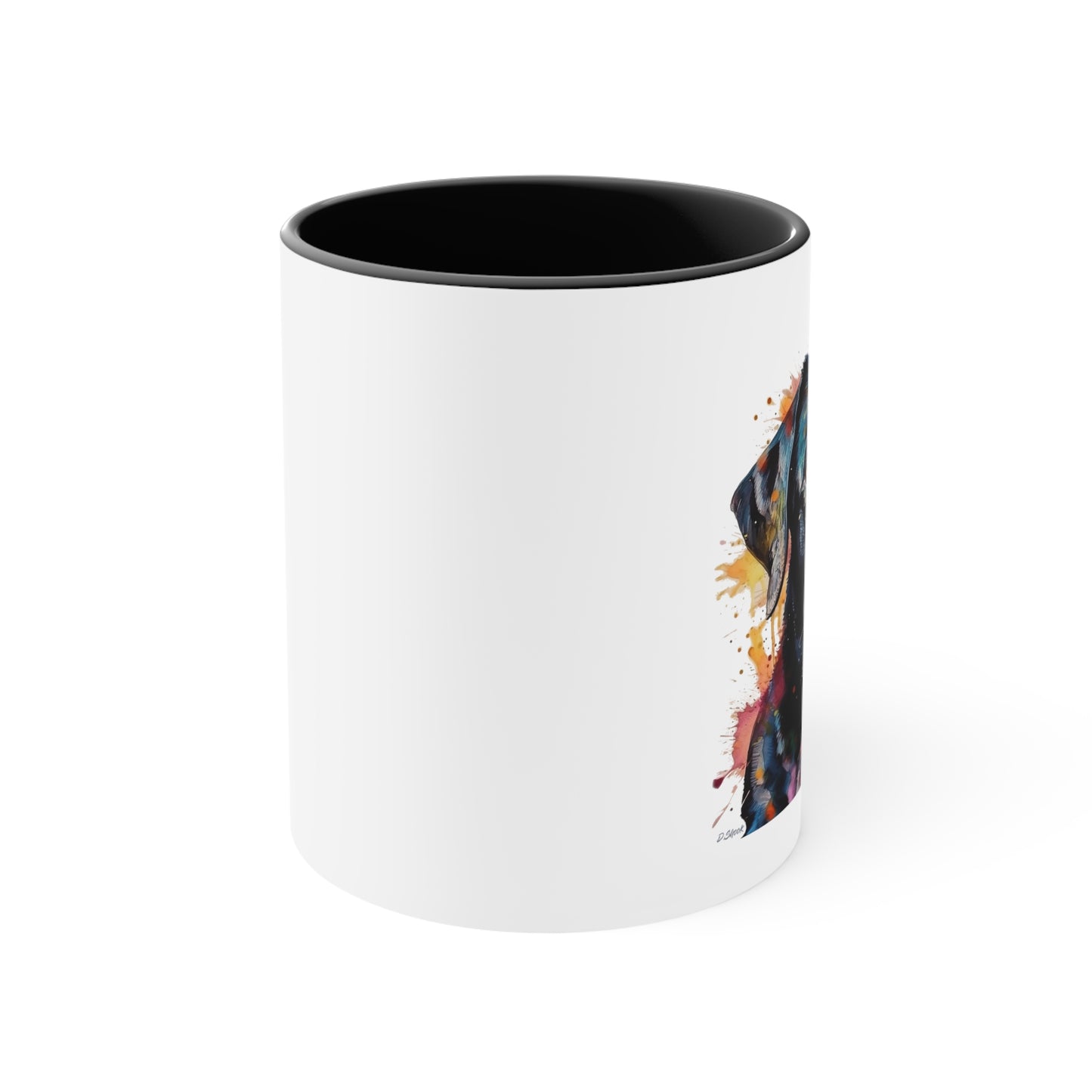 Black Lab 1 Accent Mugs