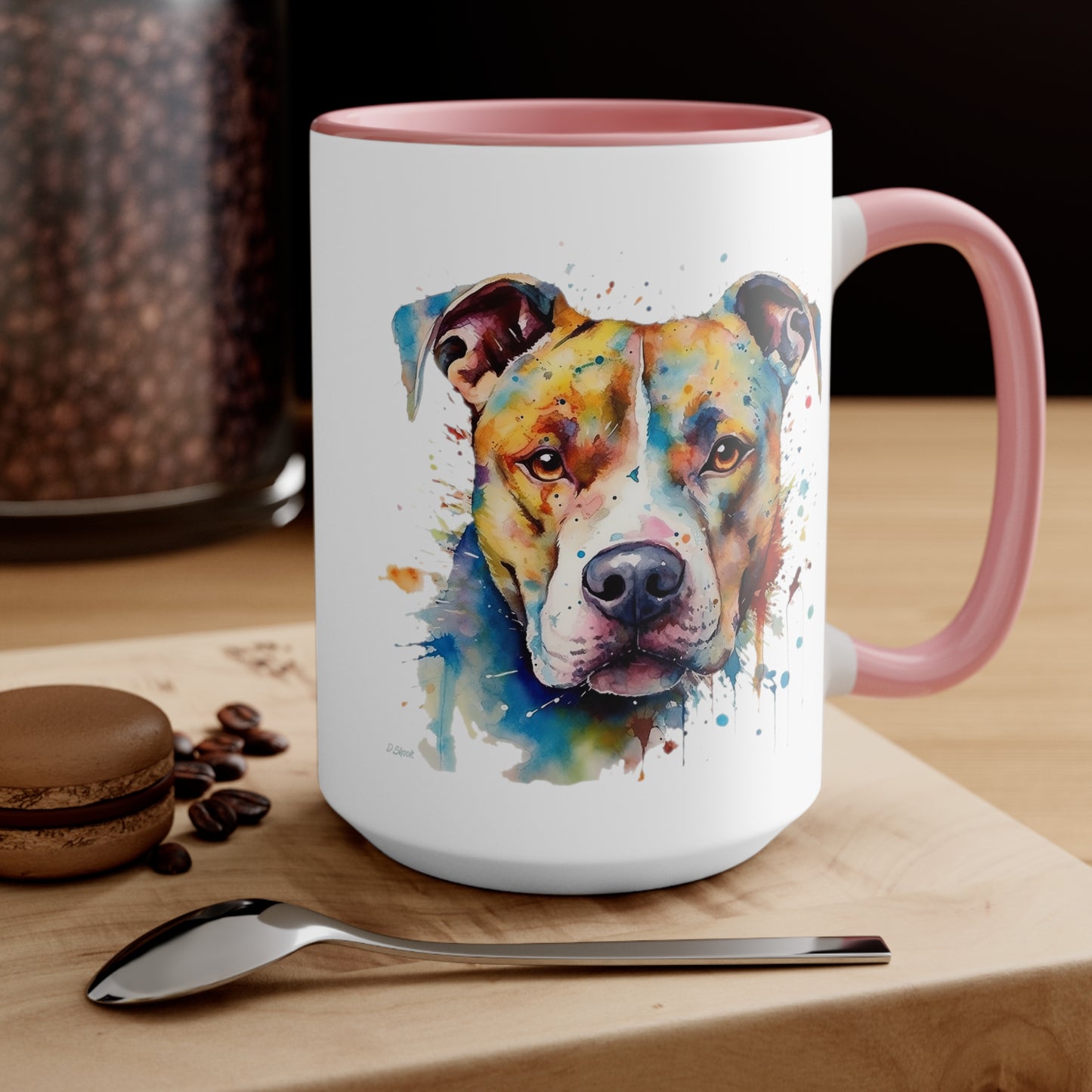 Pitbull 3 Accent Mugs
