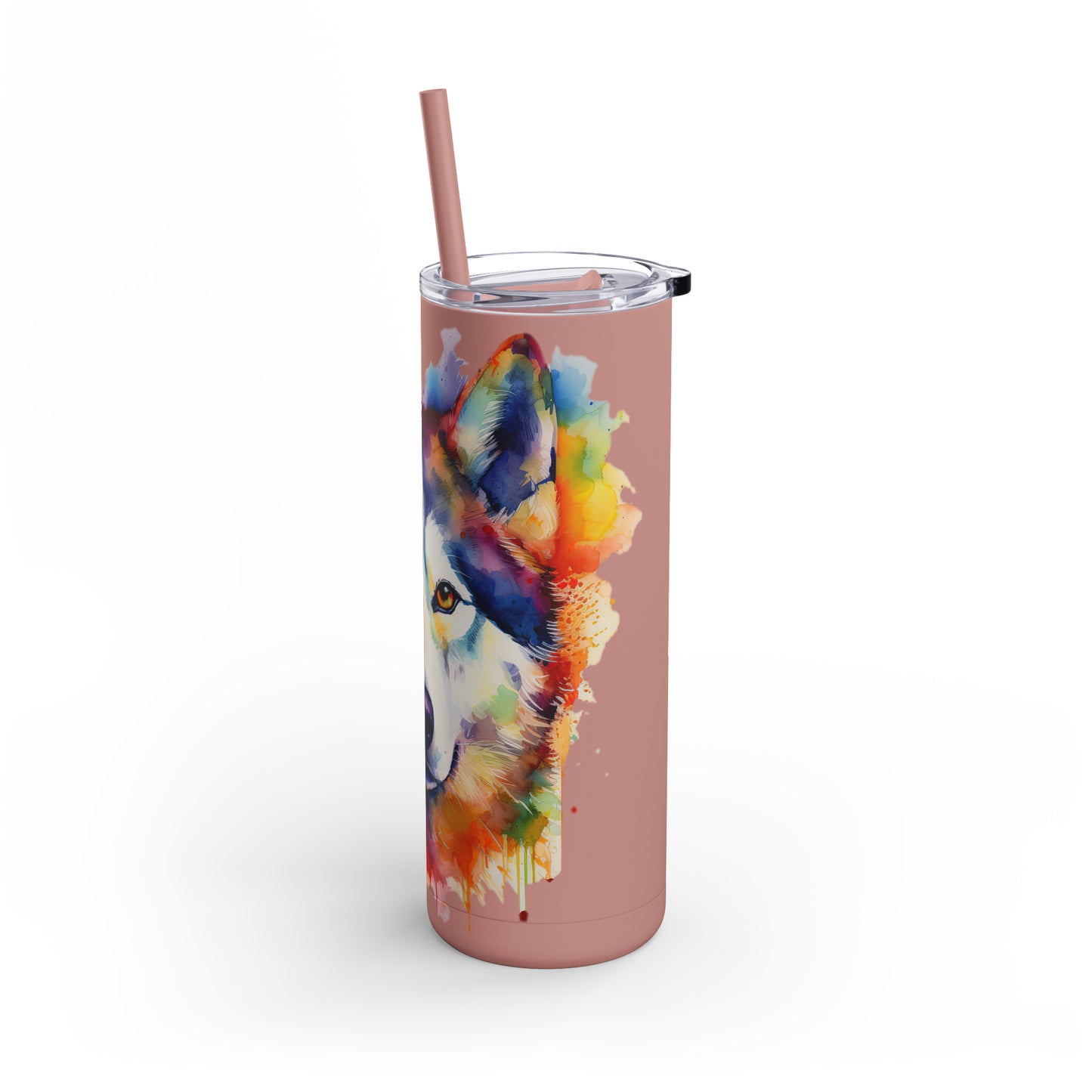 Siberian Husky 1 Maars Maker Skinny Matte Tumbler, 20oz