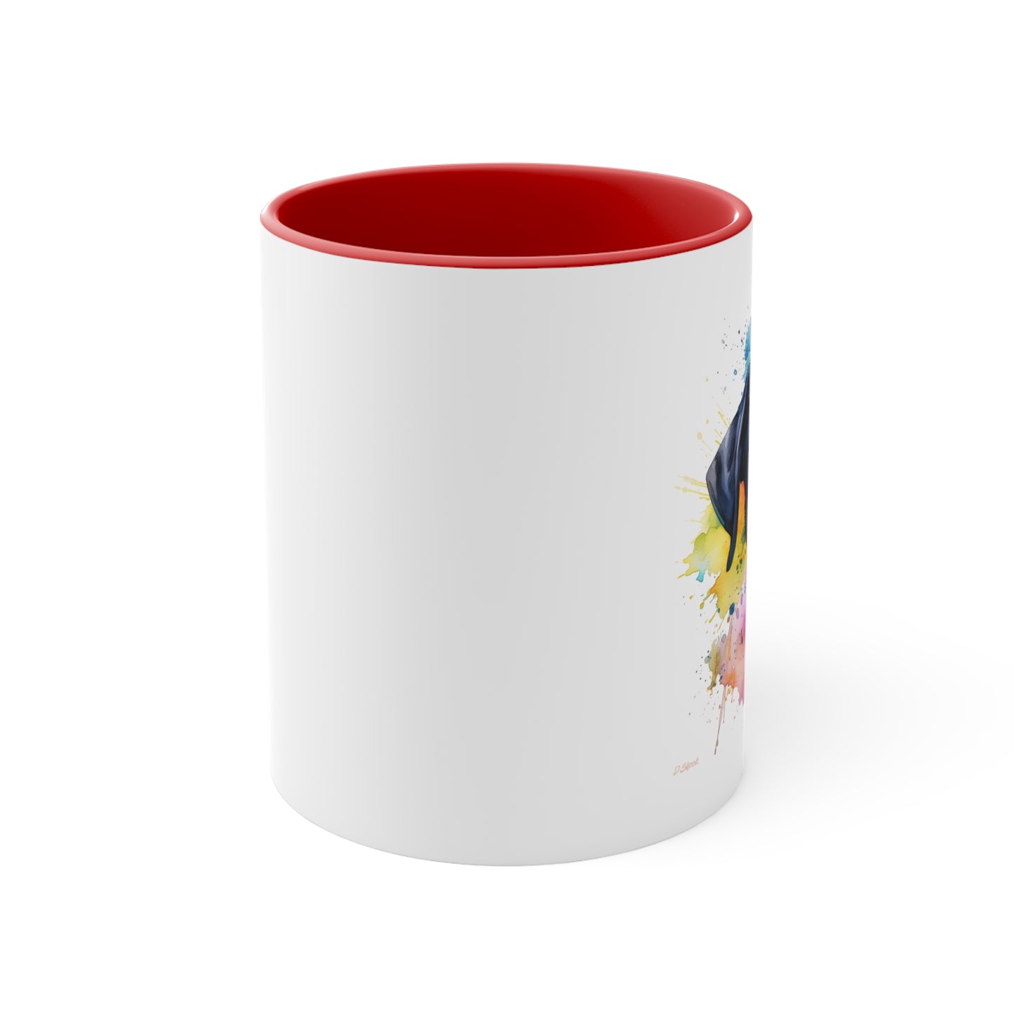 Black Lab 4 Accent Mugs