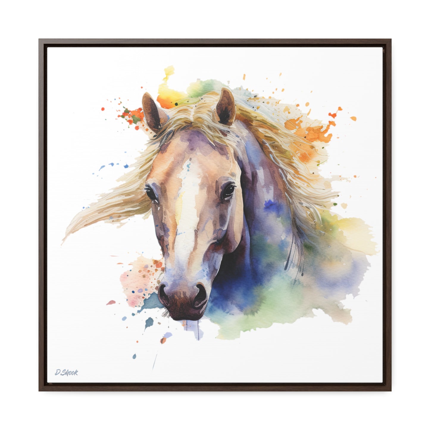 Horse Rescue 19 Gallery Canvas Wraps, Square Frame
