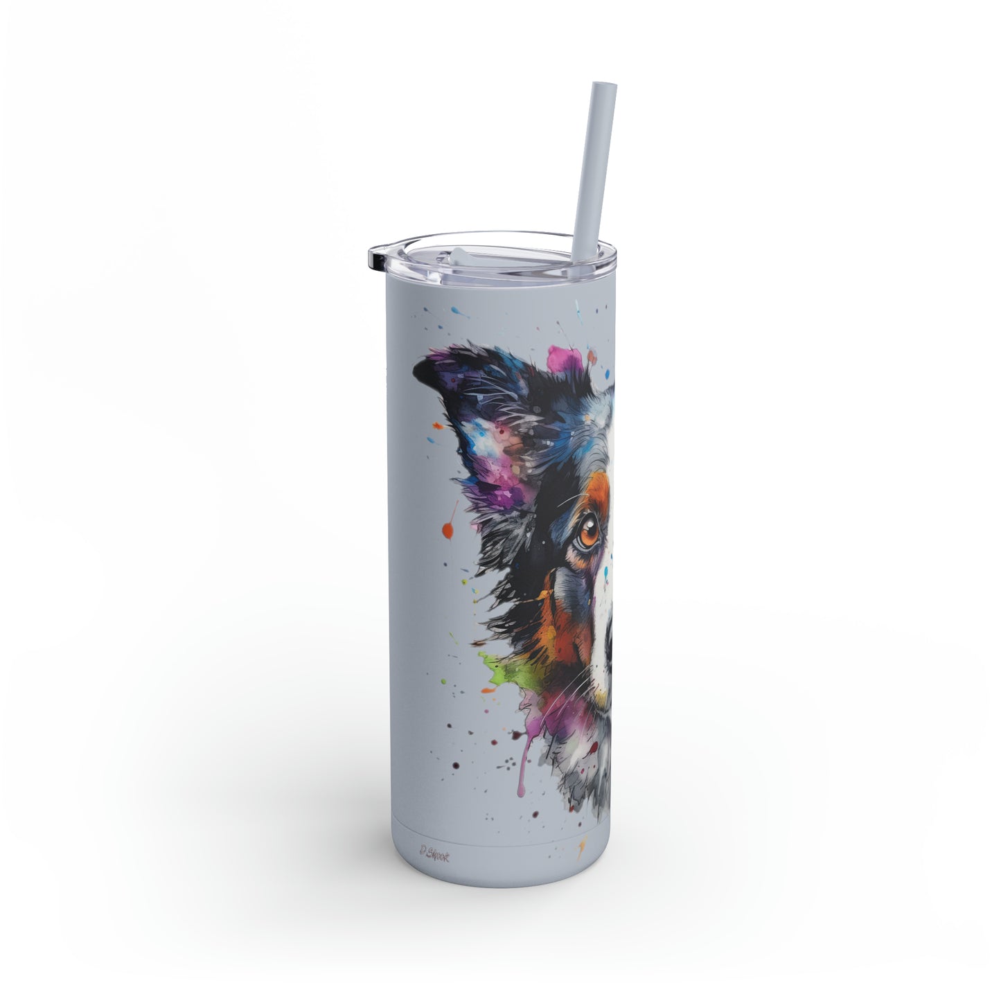Border Collie 1 Maars Maker Skinny Matte Tumbler, 20oz
