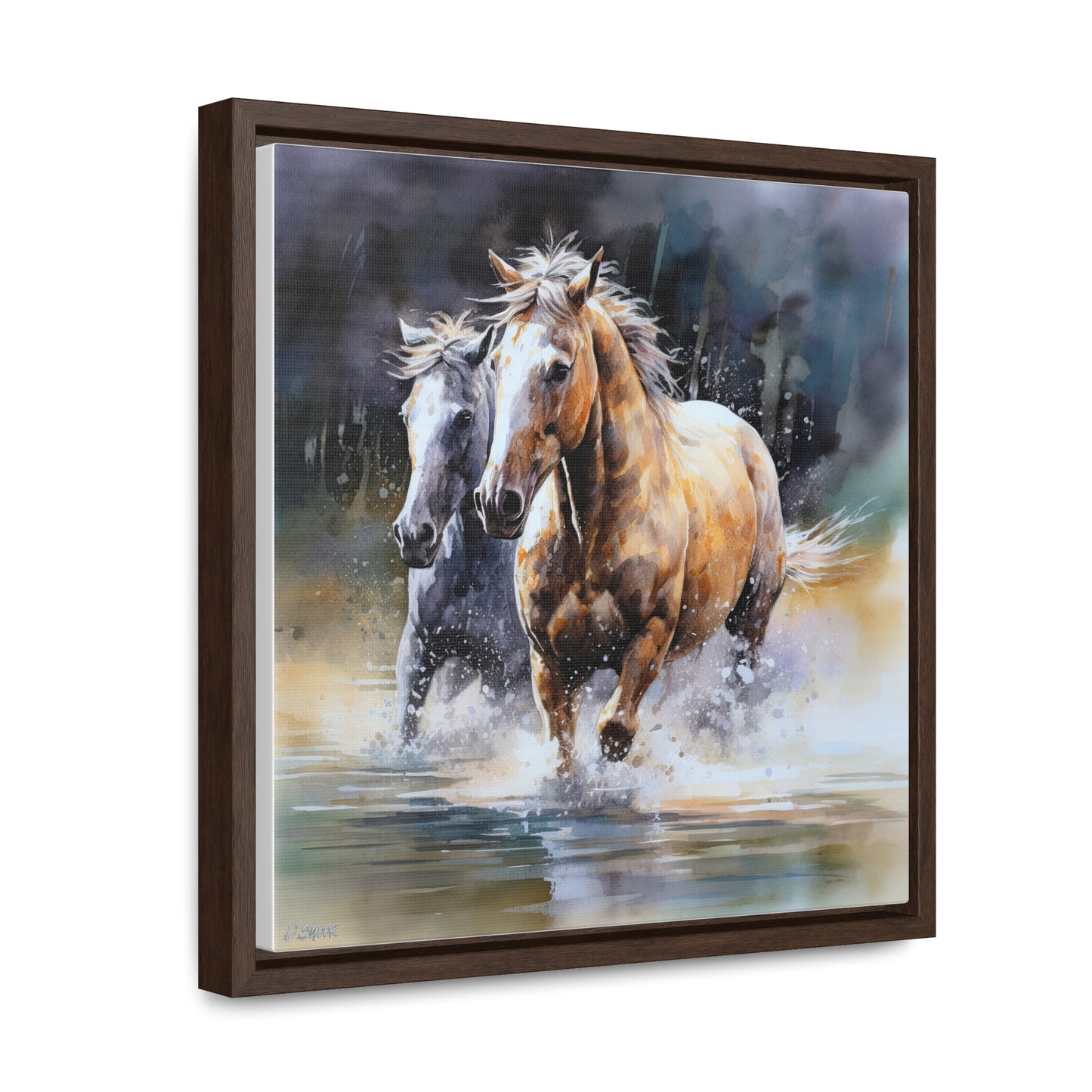 Horse Rescue 18 Gallery Canvas Wraps, Square Frame