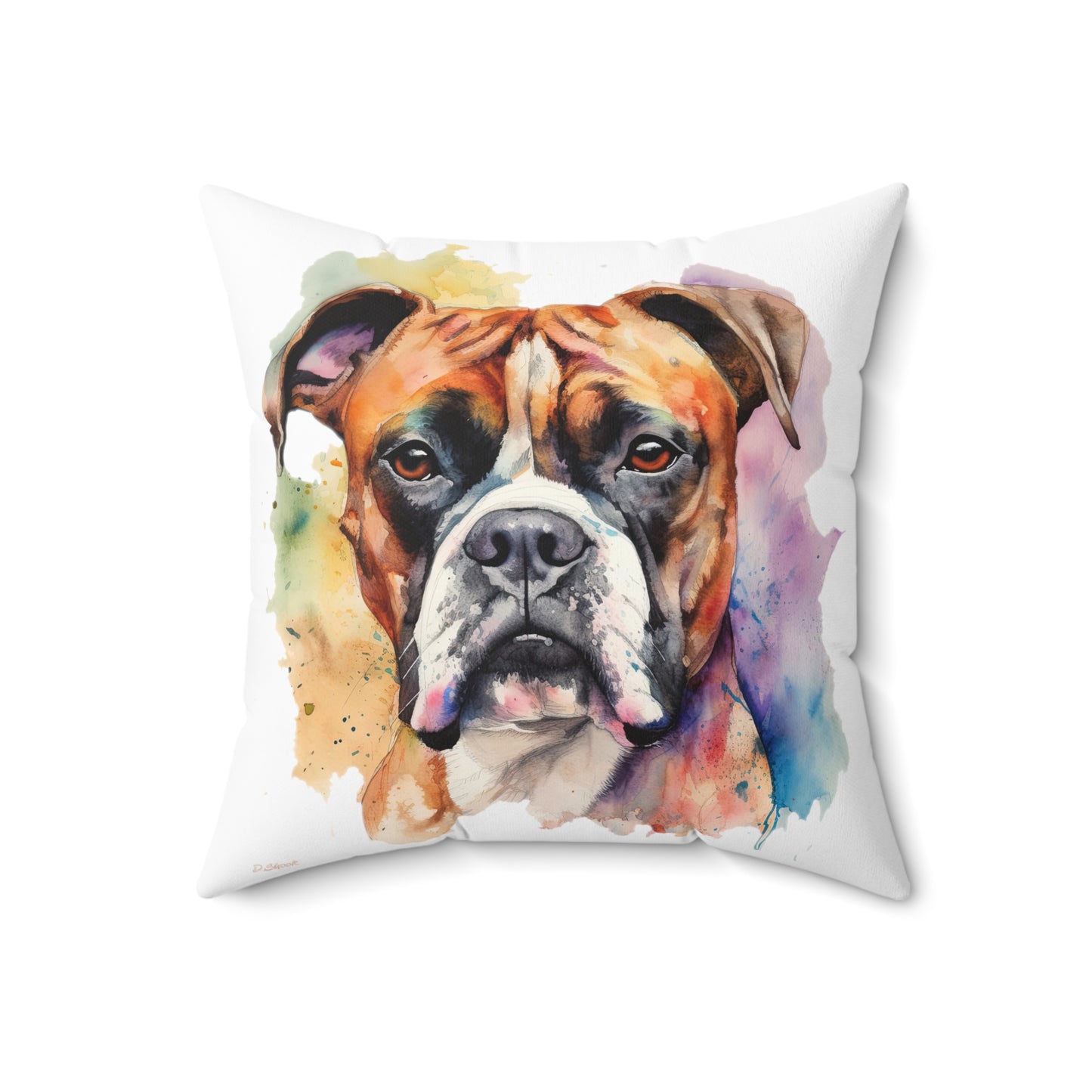 Boxer 2 Spun Polyester Square Pillow