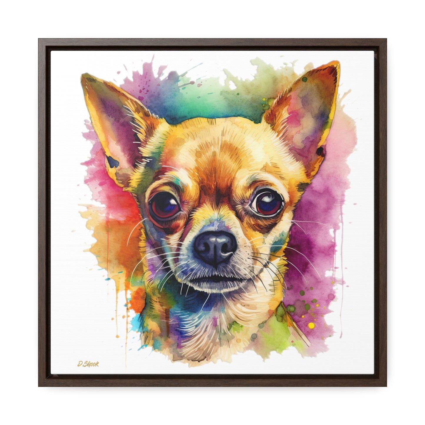 Chihuahua 7 Gallery Canvas Wraps, Square Frame