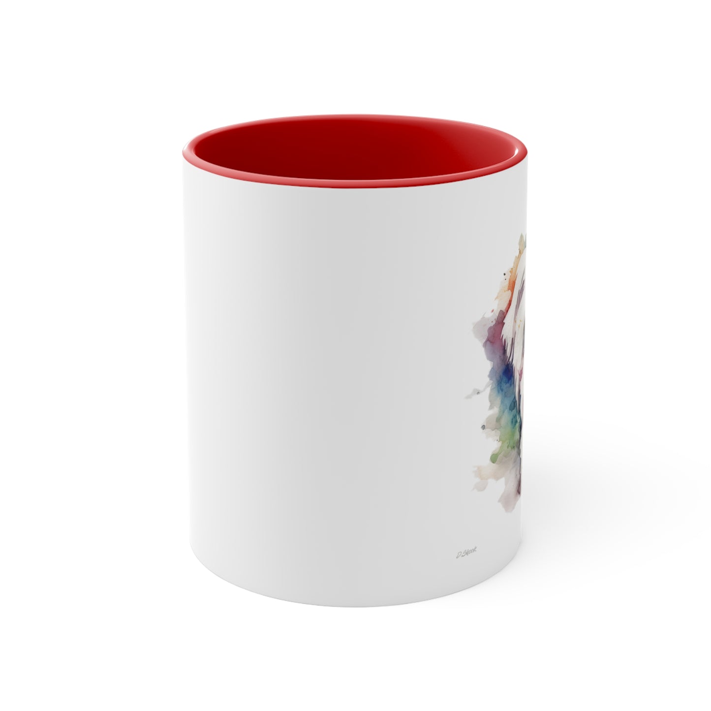 Maltese Dog 2 Accent Mugs