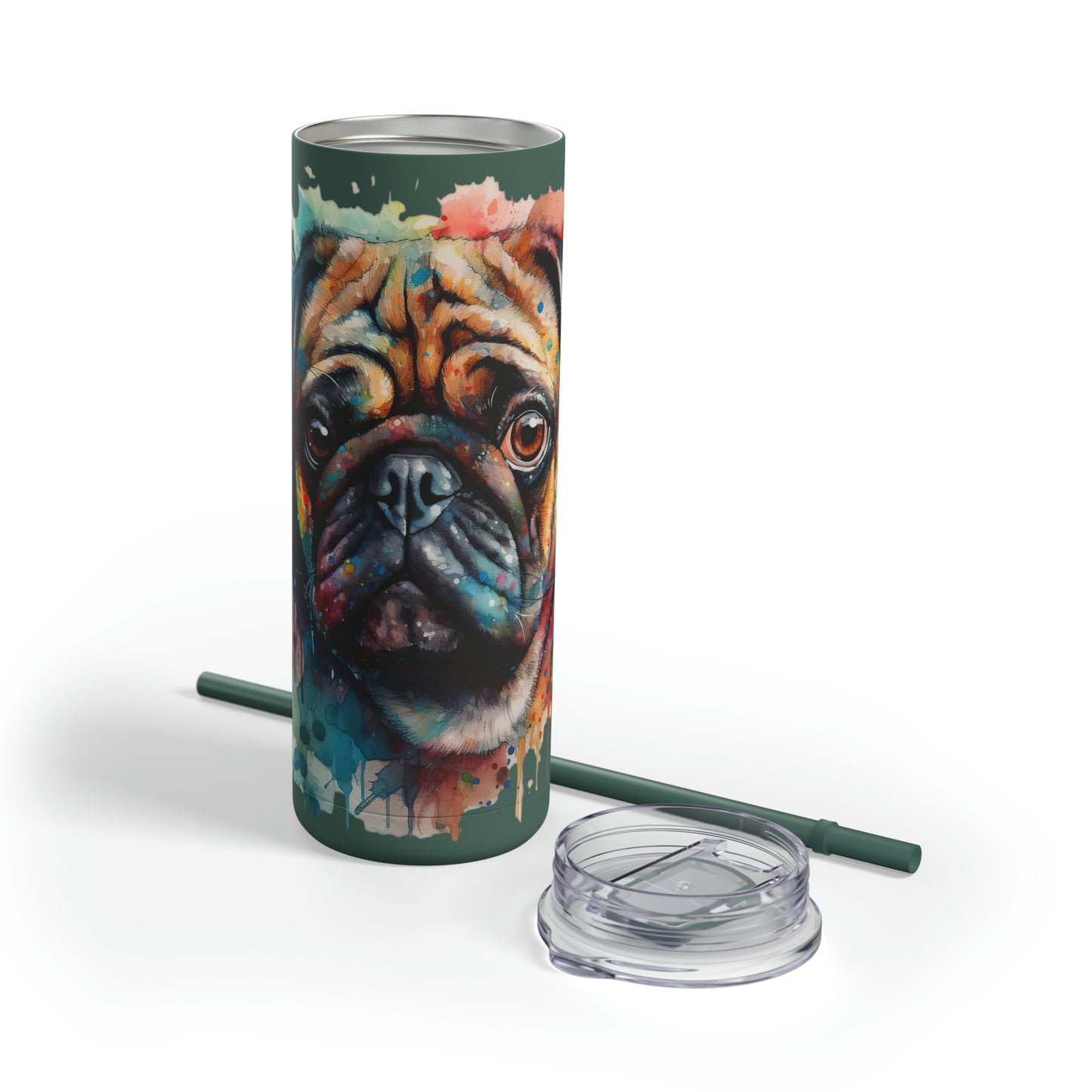 Pug 4 Maars Maker Skinny Matte Tumbler, 20oz