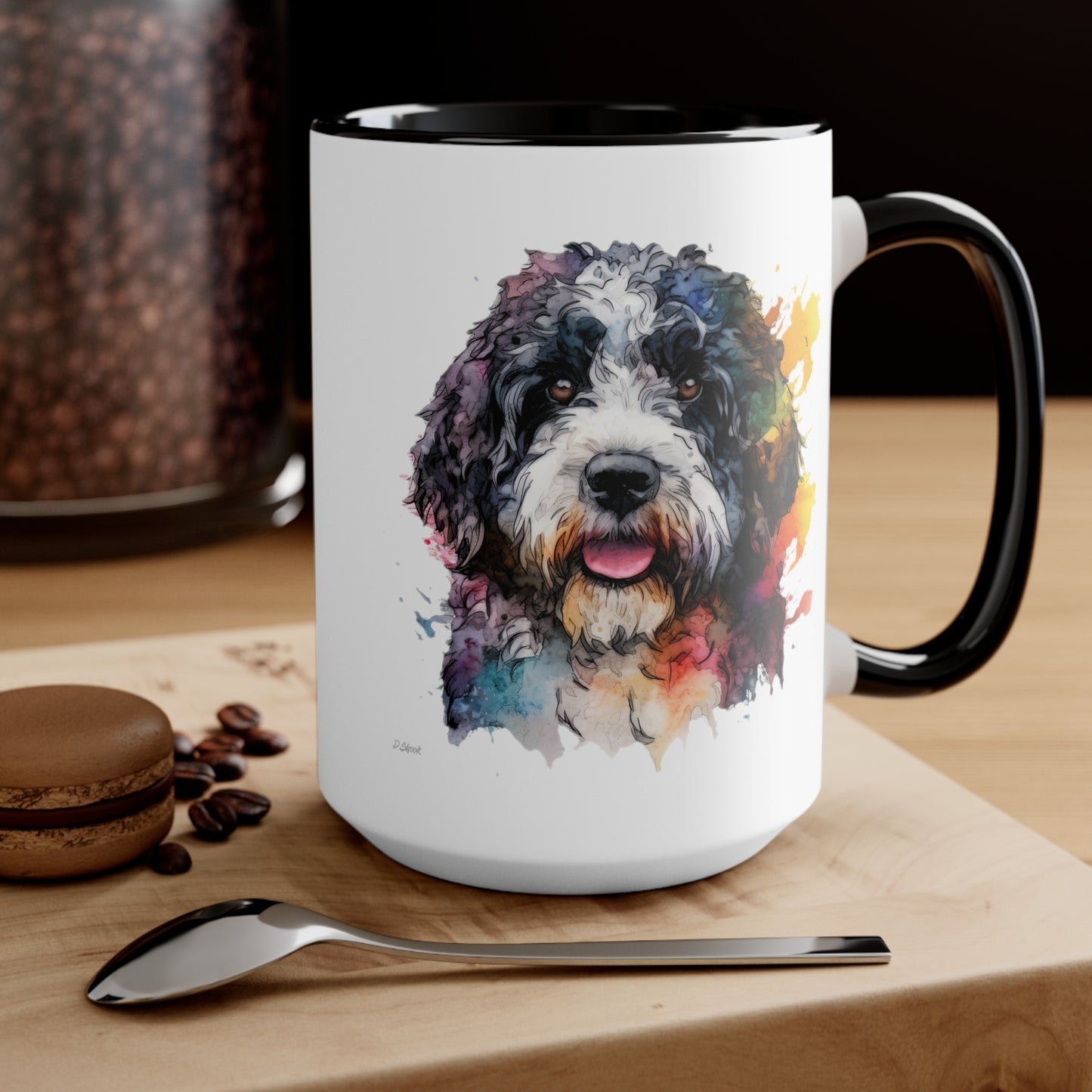 Portuguese Water Dog 2 Accent Mugs