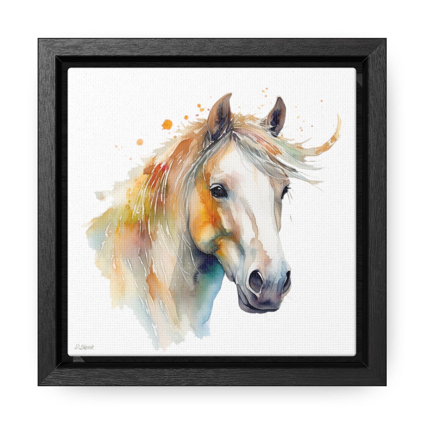 Horse Rescue 21 Gallery Canvas Wraps, Square Frame