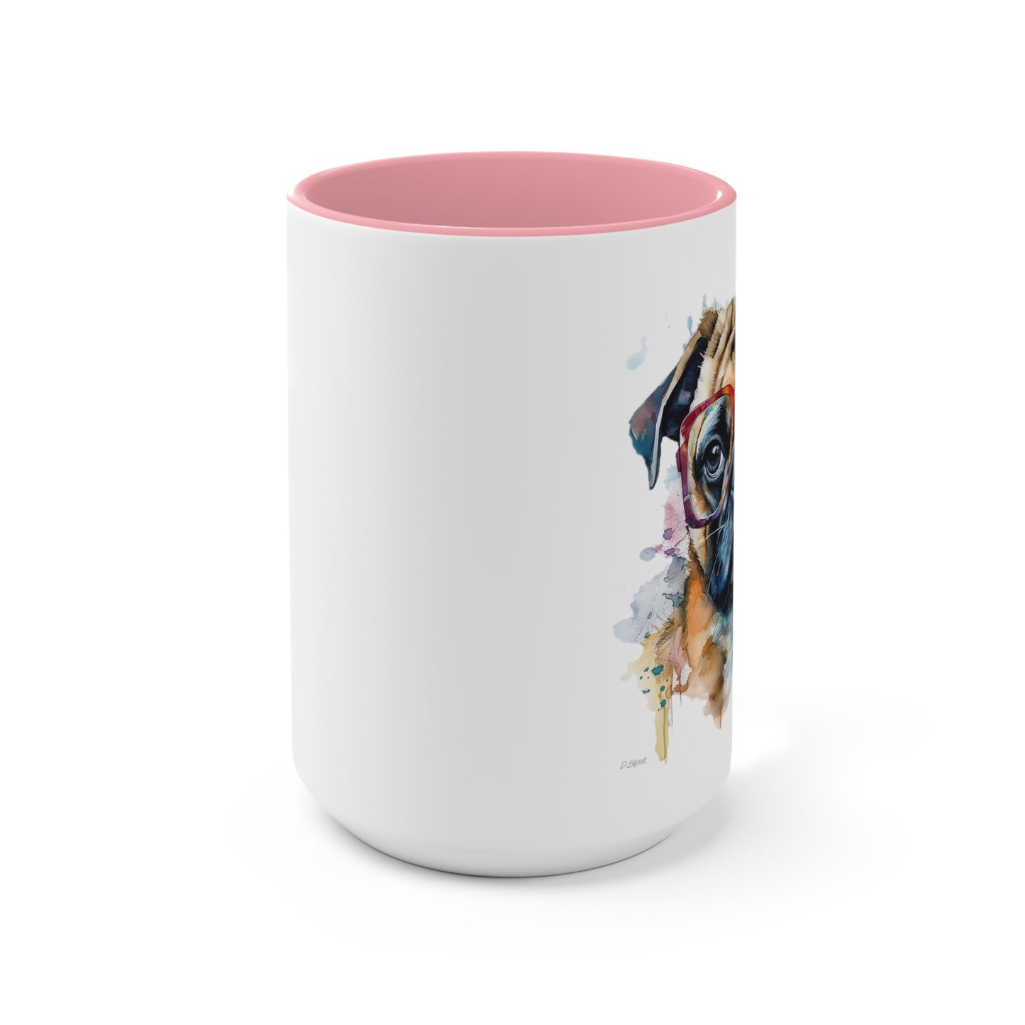 Pug 6 Accent Mugs