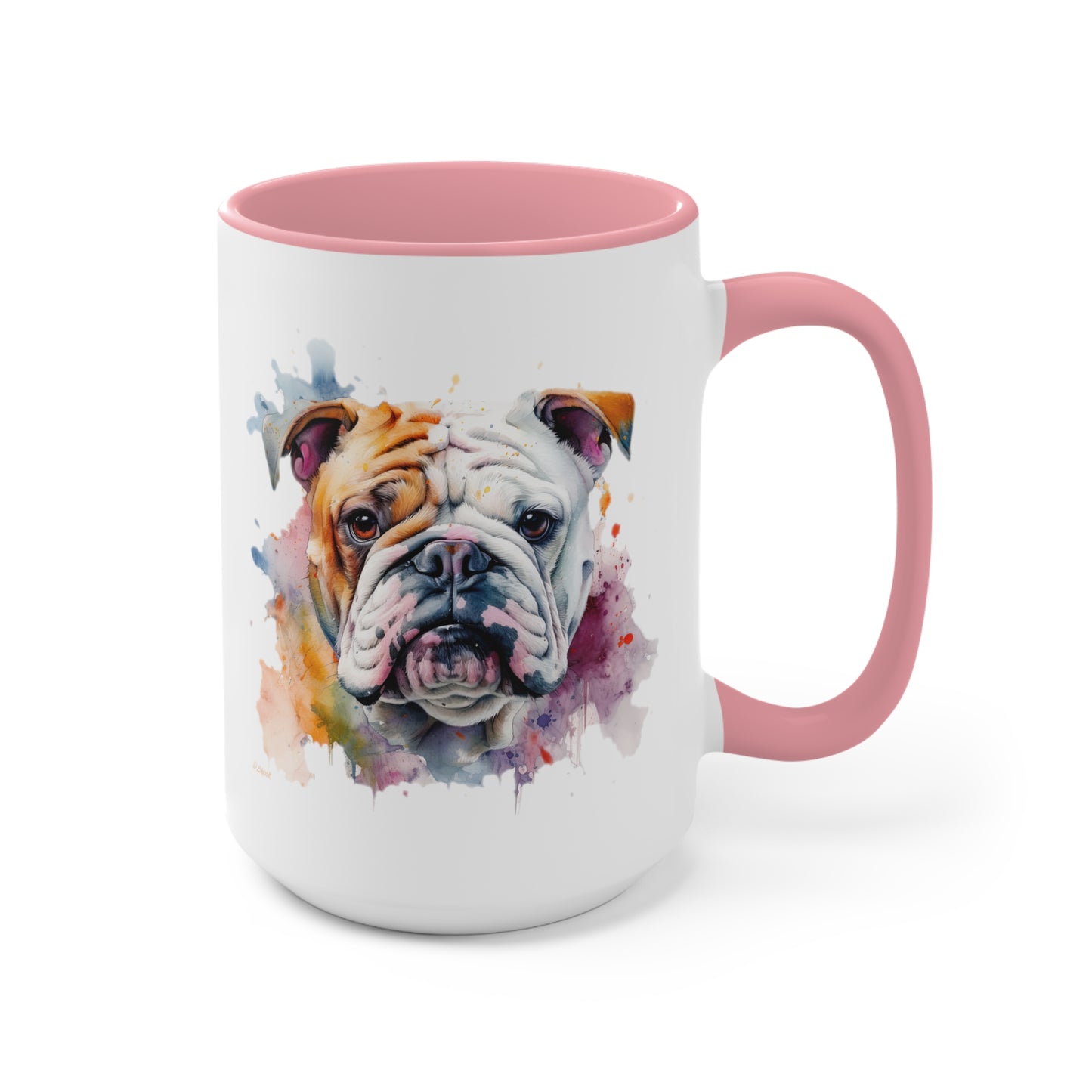 Bulldog 1 Accent Mugs