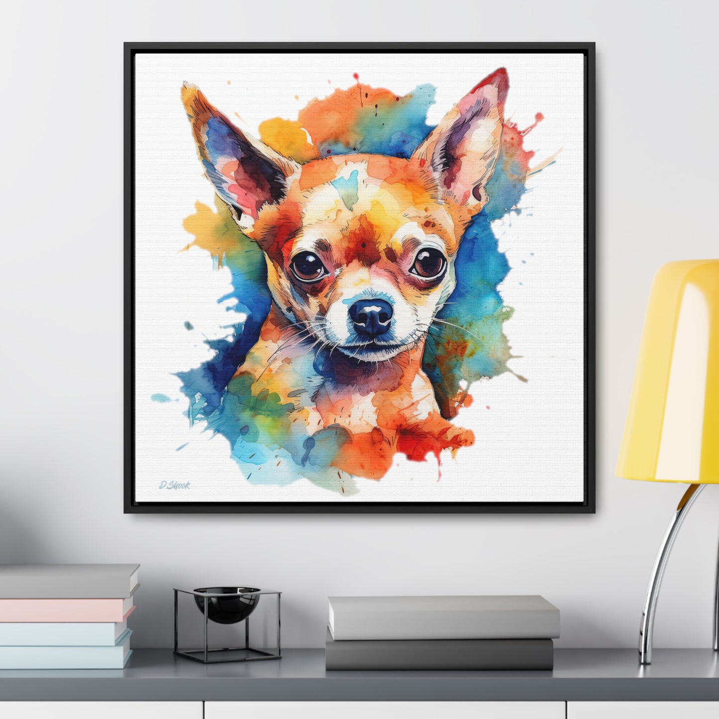 Chihuahua 6 Gallery Canvas Wraps, Square Frame