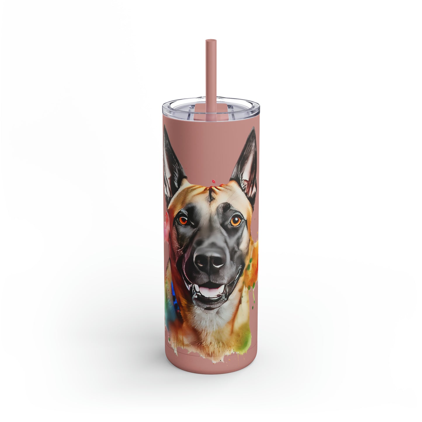 Belgium Malinois 4 Maars Maker Skinny Matte Tumbler, 20oz