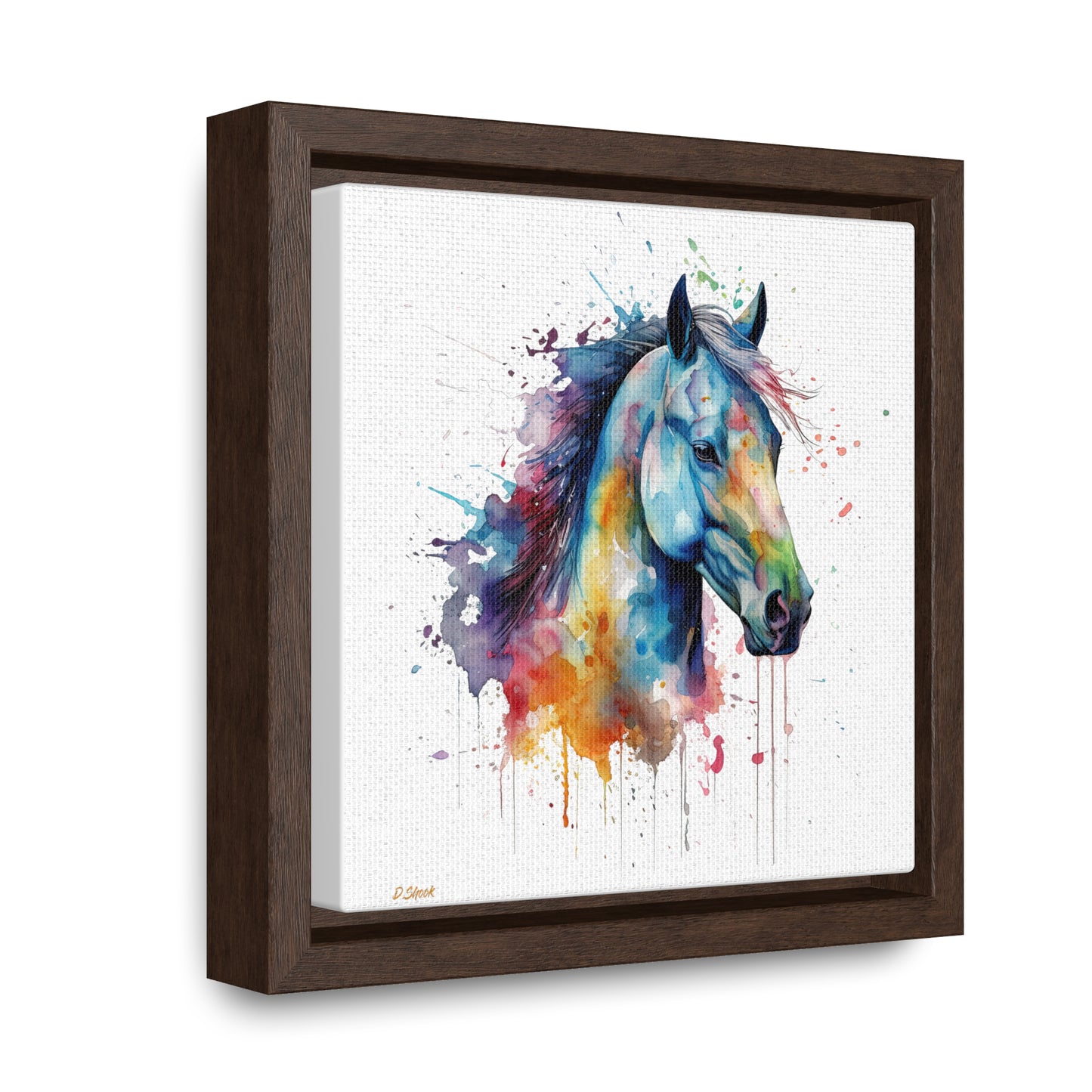 Horse Rescue 13 Gallery Canvas Wraps, Square Frame
