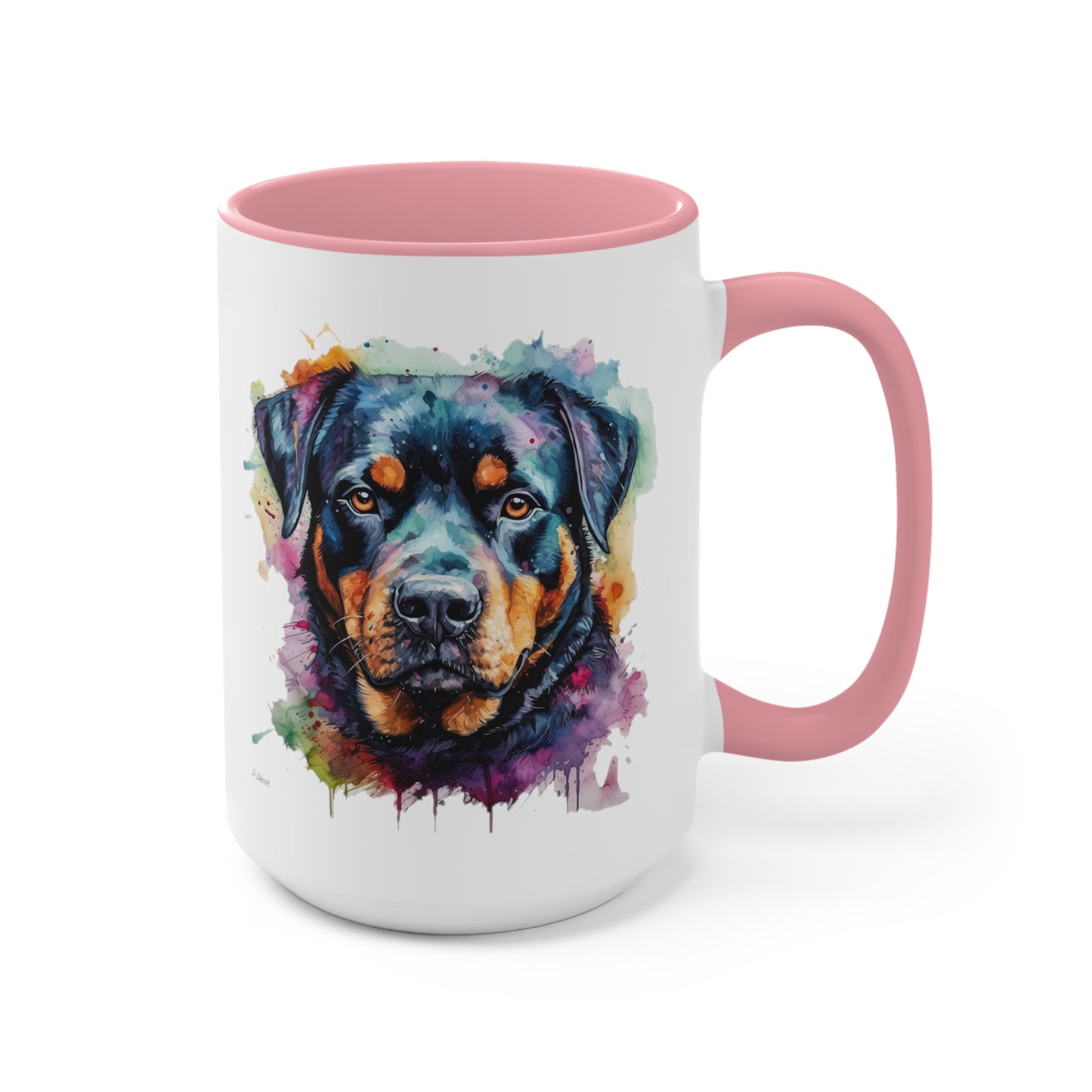Rottweiler 2 Accent Mugs