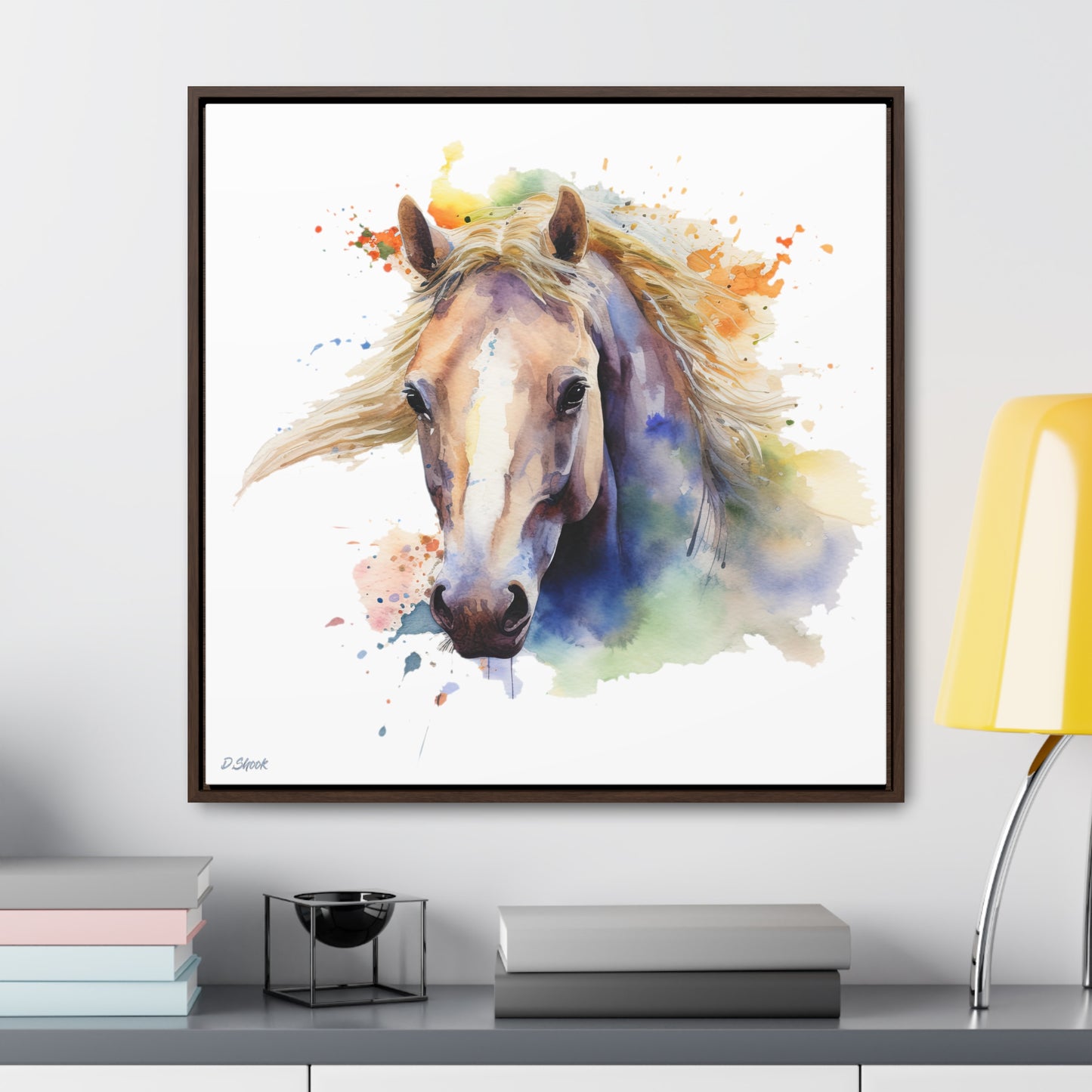 Horse Rescue 19 Gallery Canvas Wraps, Square Frame