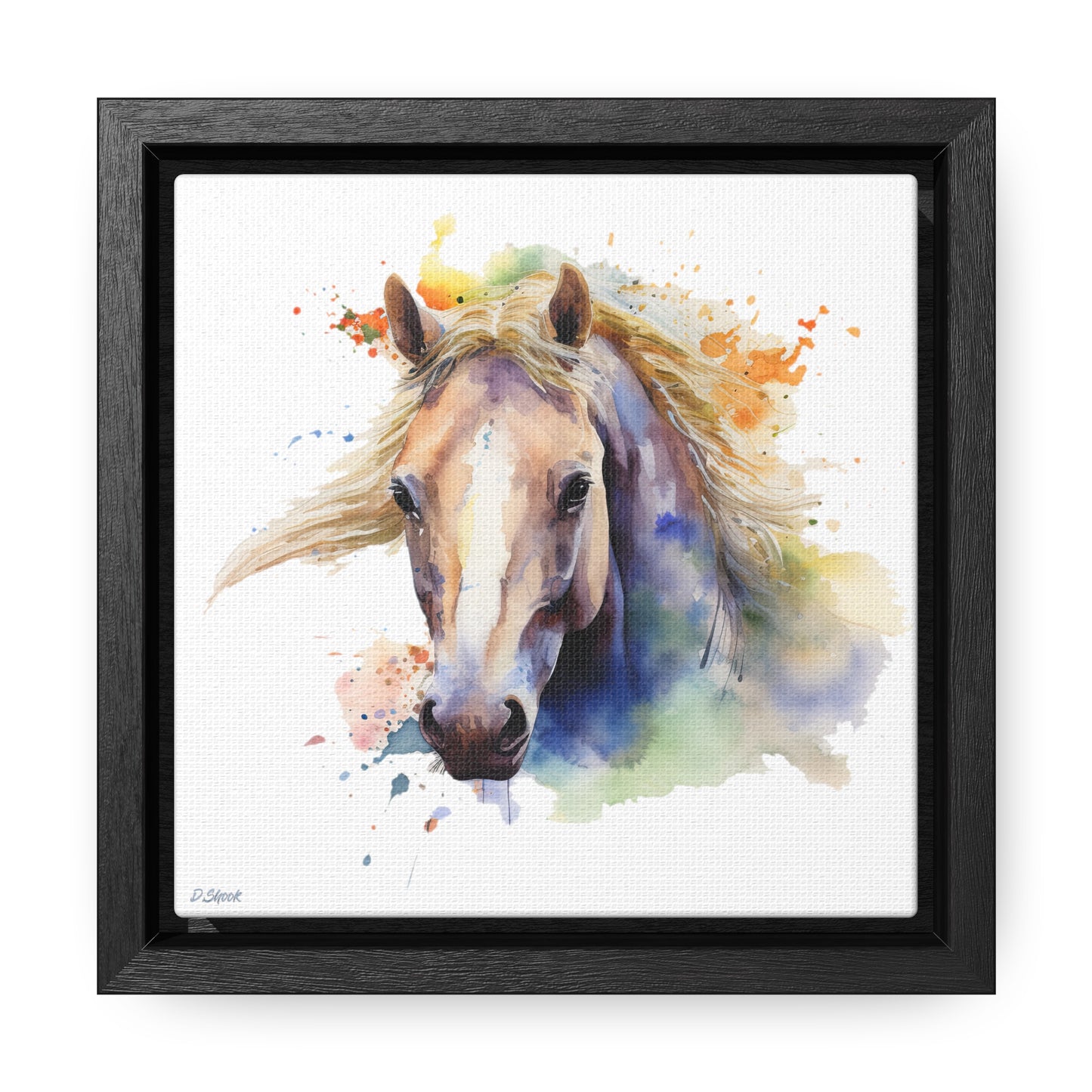 Horse Rescue 19 Gallery Canvas Wraps, Square Frame