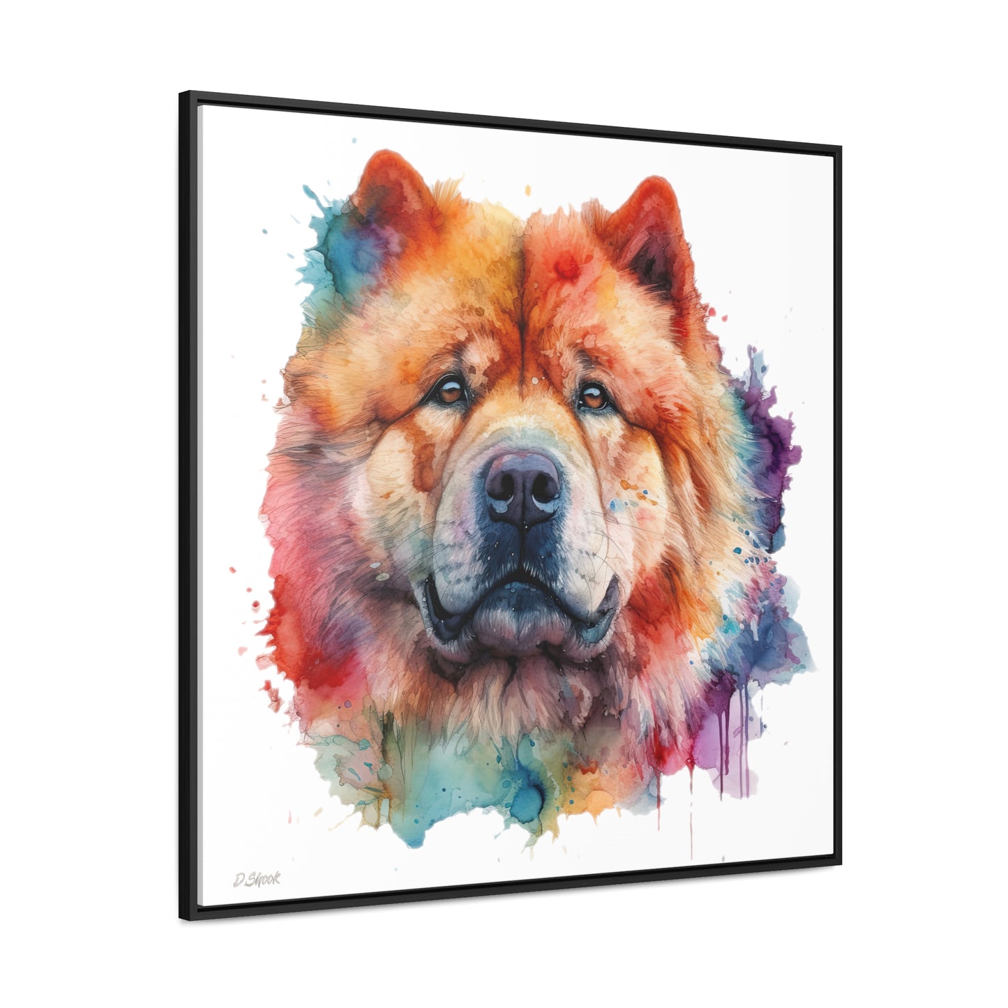 Chow Chow 2 Gallery Canvas Wraps, Square Frame