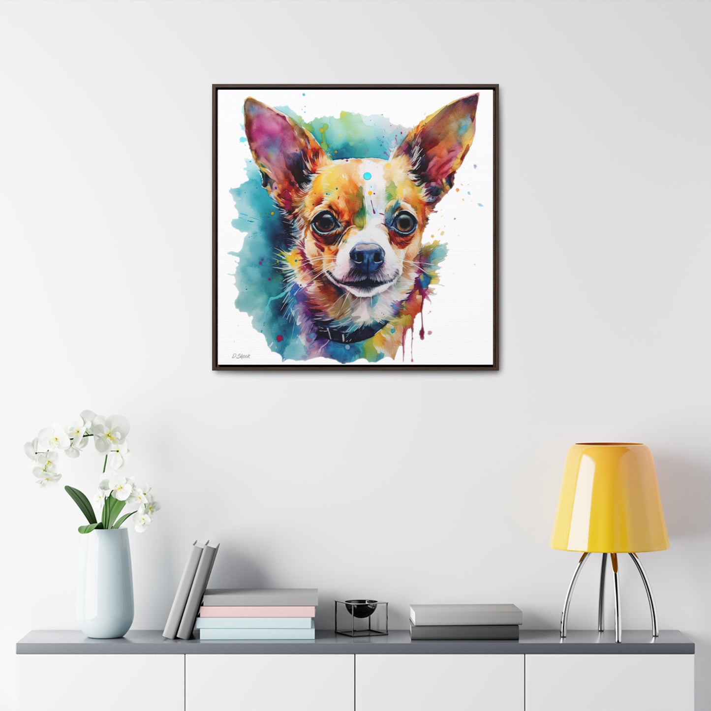 Chihuahua 1 Gallery Canvas Wraps, Square Frame