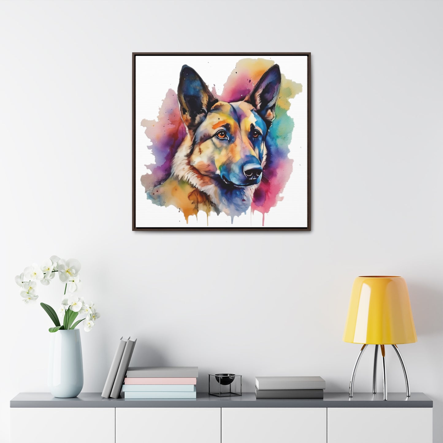 German Sheppard 3B Gallery Canvas Wraps, Square Frame