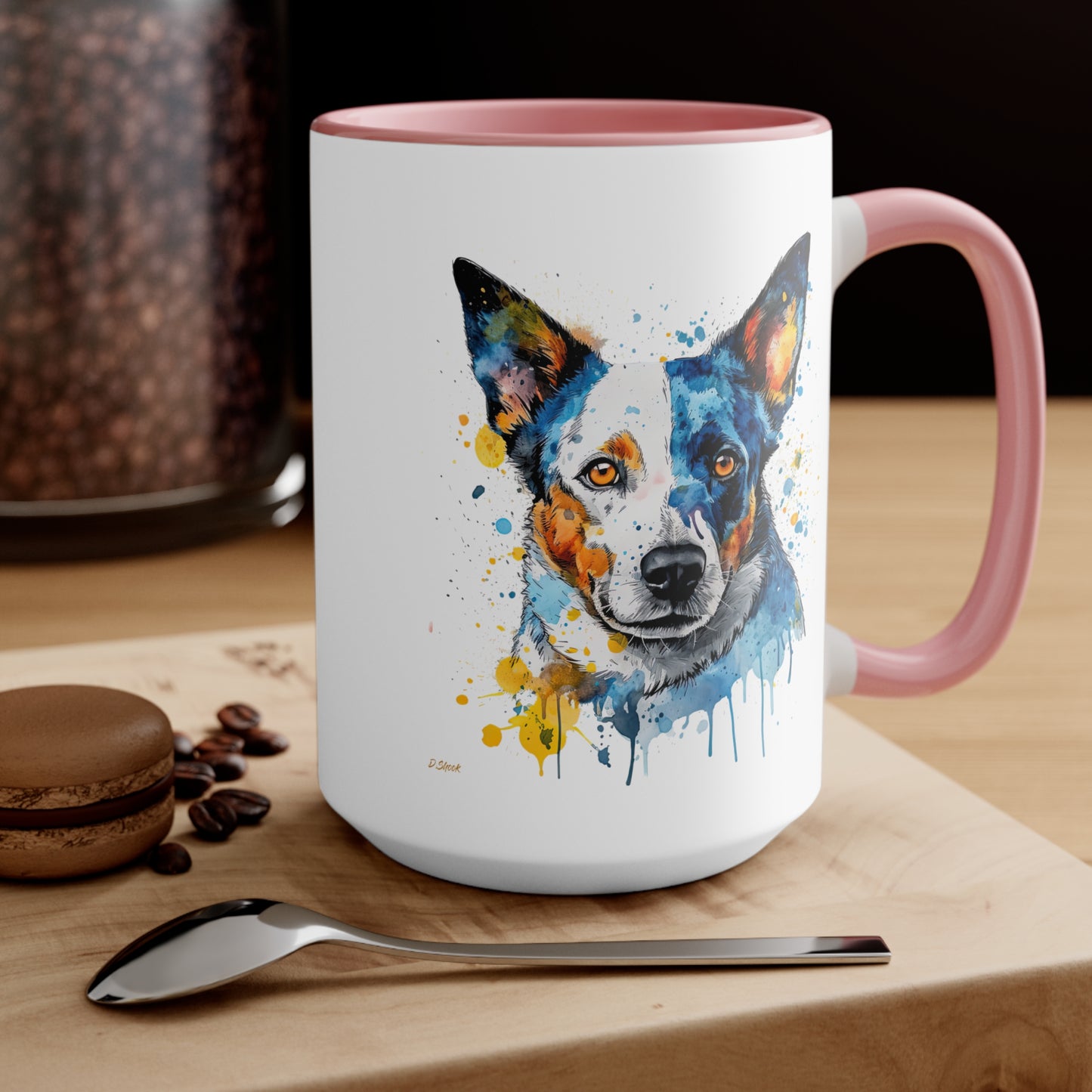 Blue Heeler 2 Accent Mugs