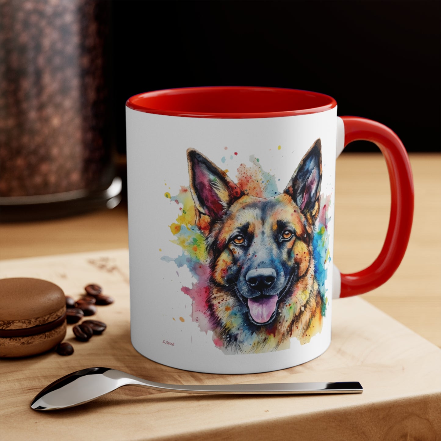 German Sheppard 1 Accent Mugs