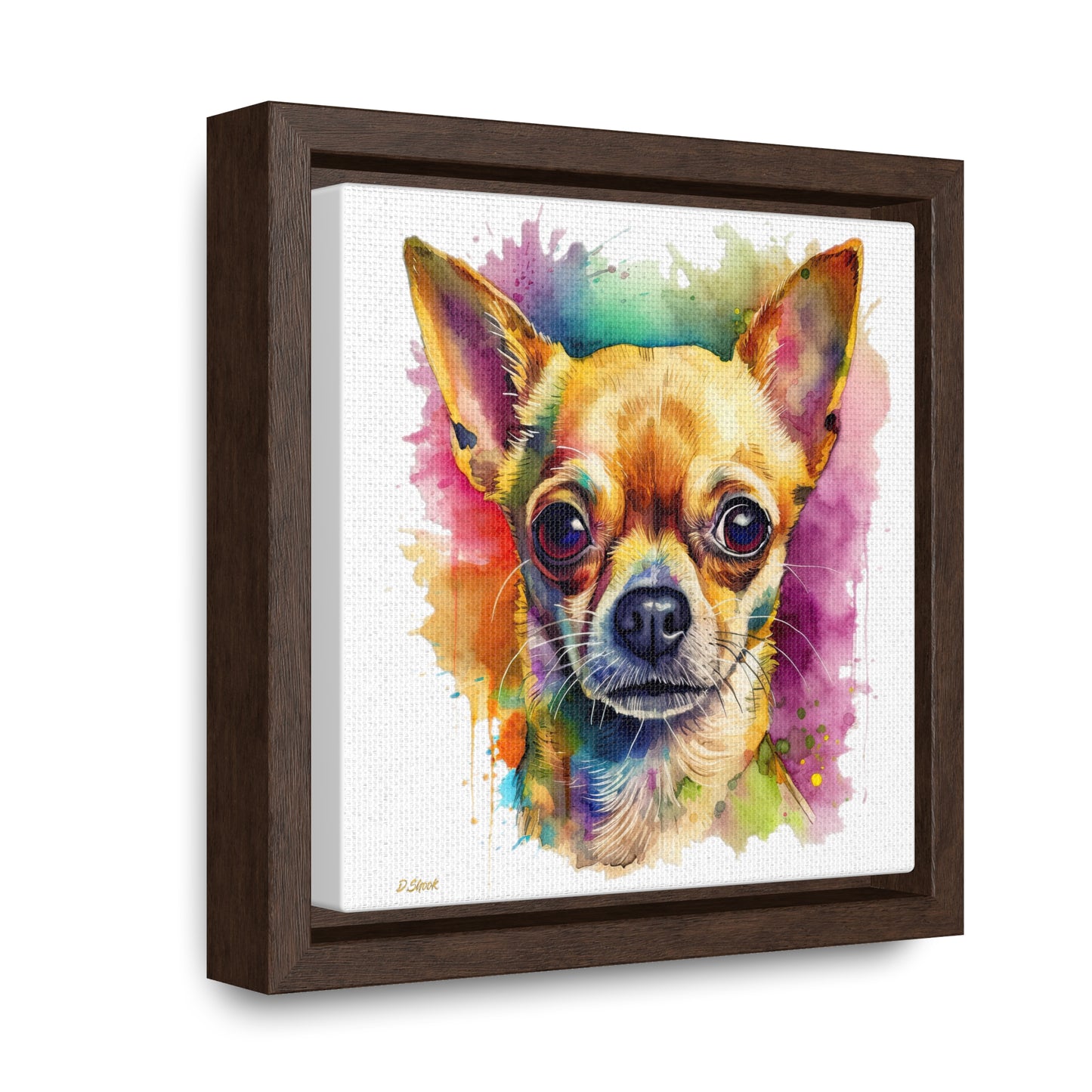 Chihuahua 7 Gallery Canvas Wraps, Square Frame