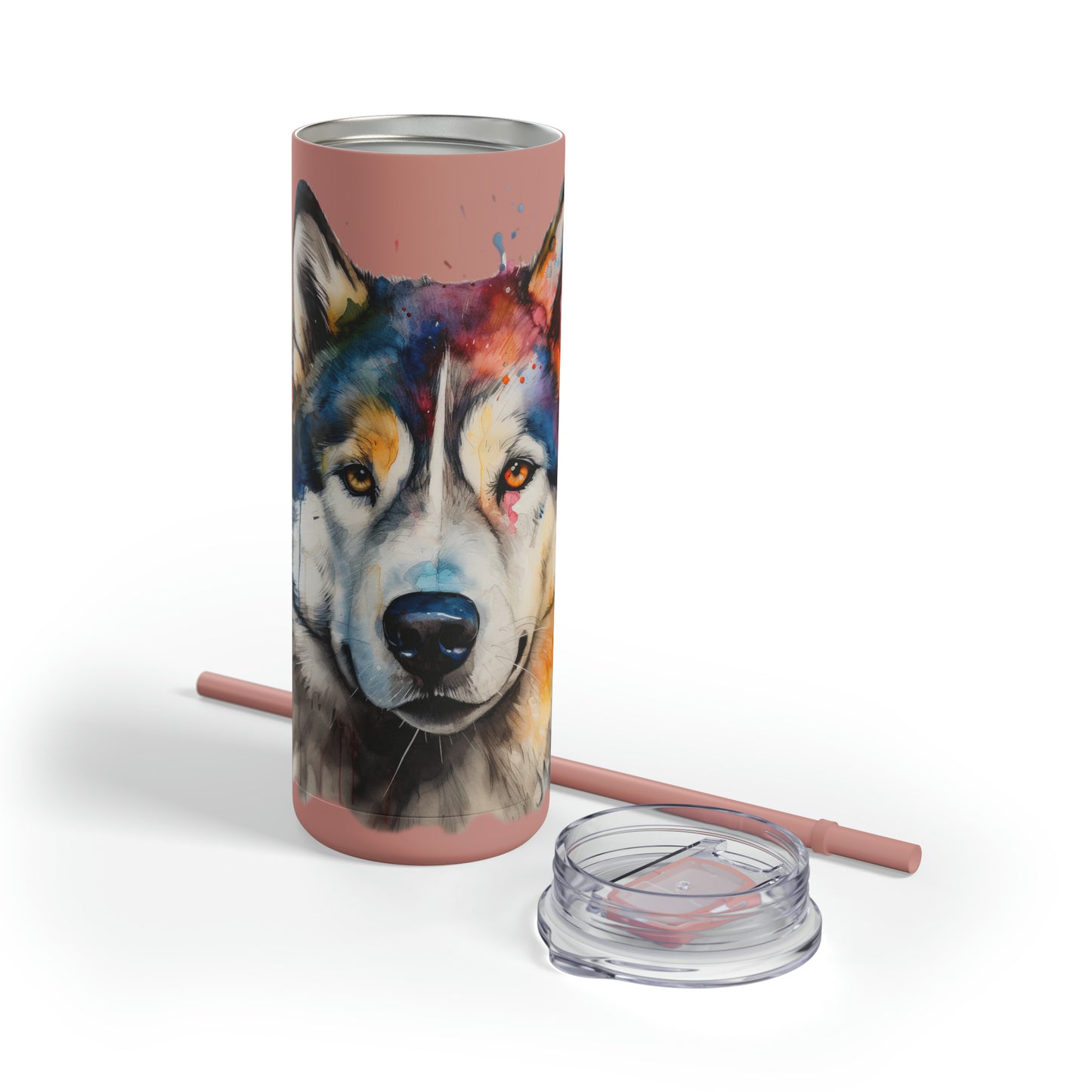 Alaskan Malamute 3 Maars Maker Skinny Matte Tumbler, 20oz