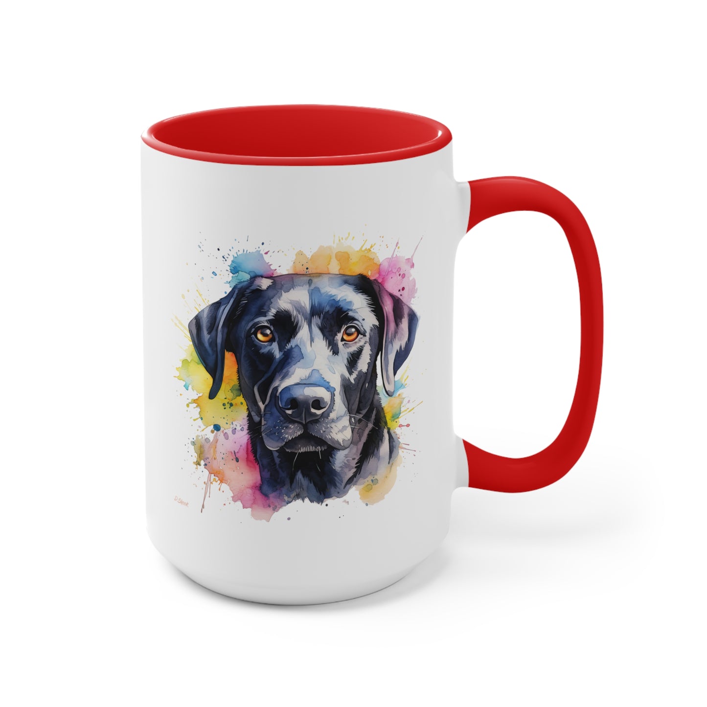 Black Lab 4 Accent Mugs